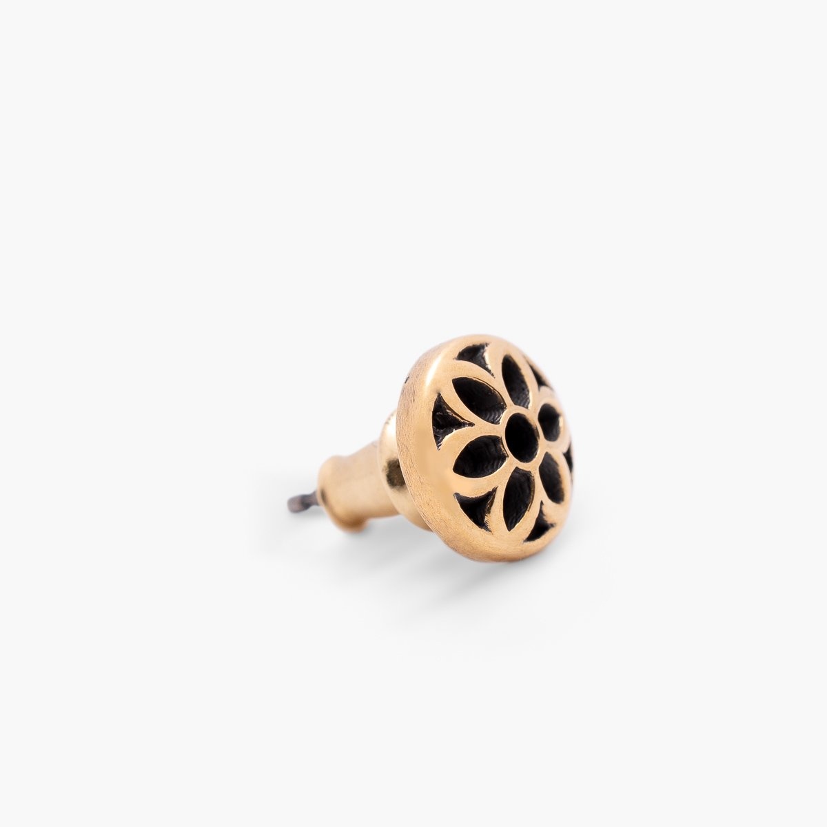 EY-ROS-STUD GOOD ART HLYWD Rosette Stud Earring - 22K Gold - 3
