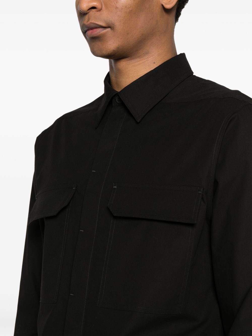 chest-pocket organic-cotton shirt - 5
