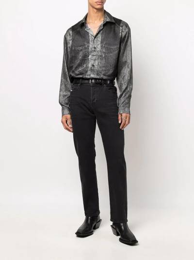 Diesel Gilliam long-sleeve satin shirt outlook