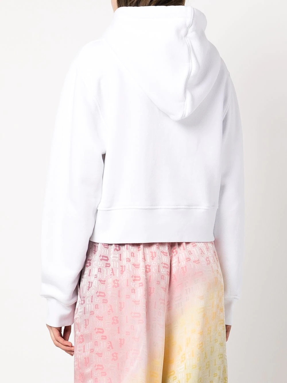 gradient logo print hoodie - 4