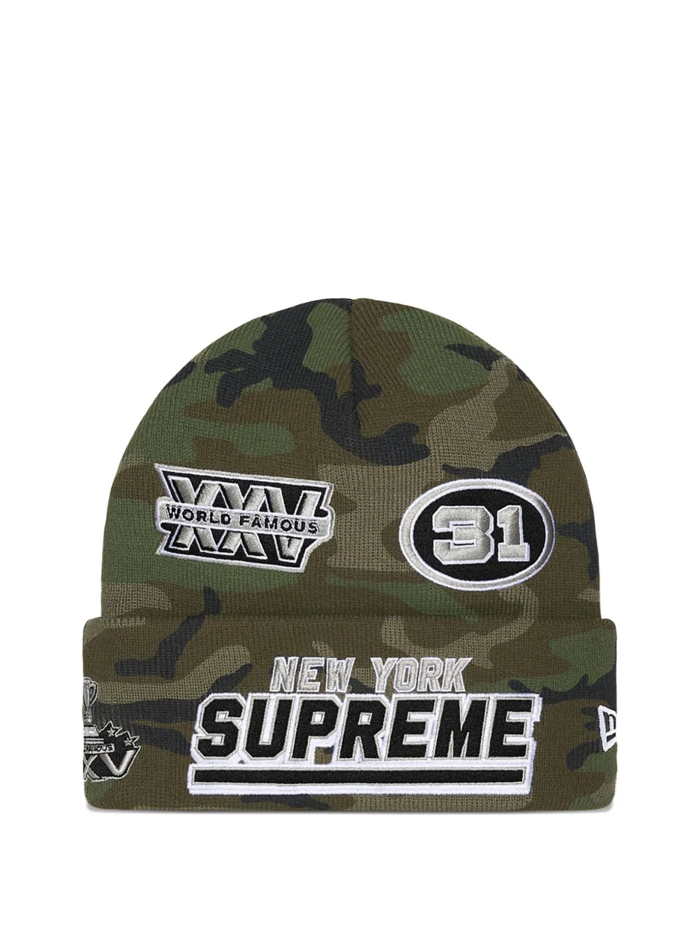 camouflage applique beanie - 1