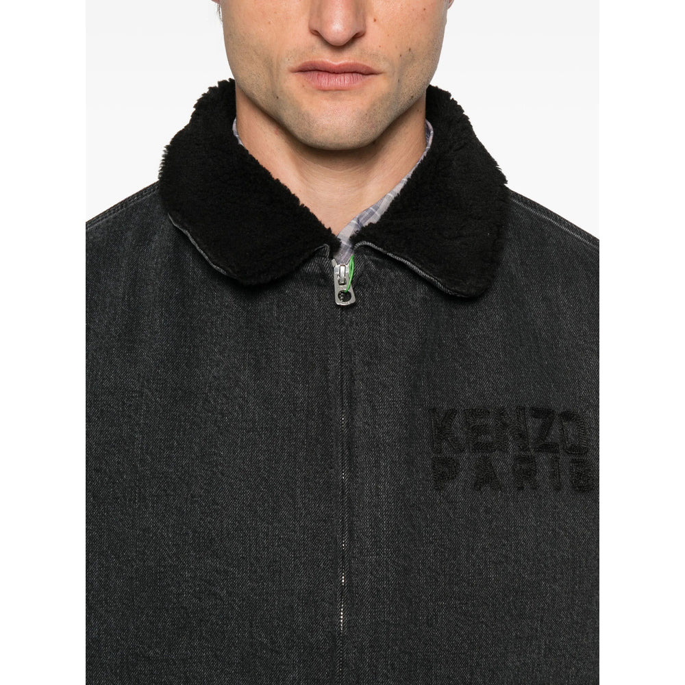 Kenzo Grey Jackets - Denim Jackets Men - 4