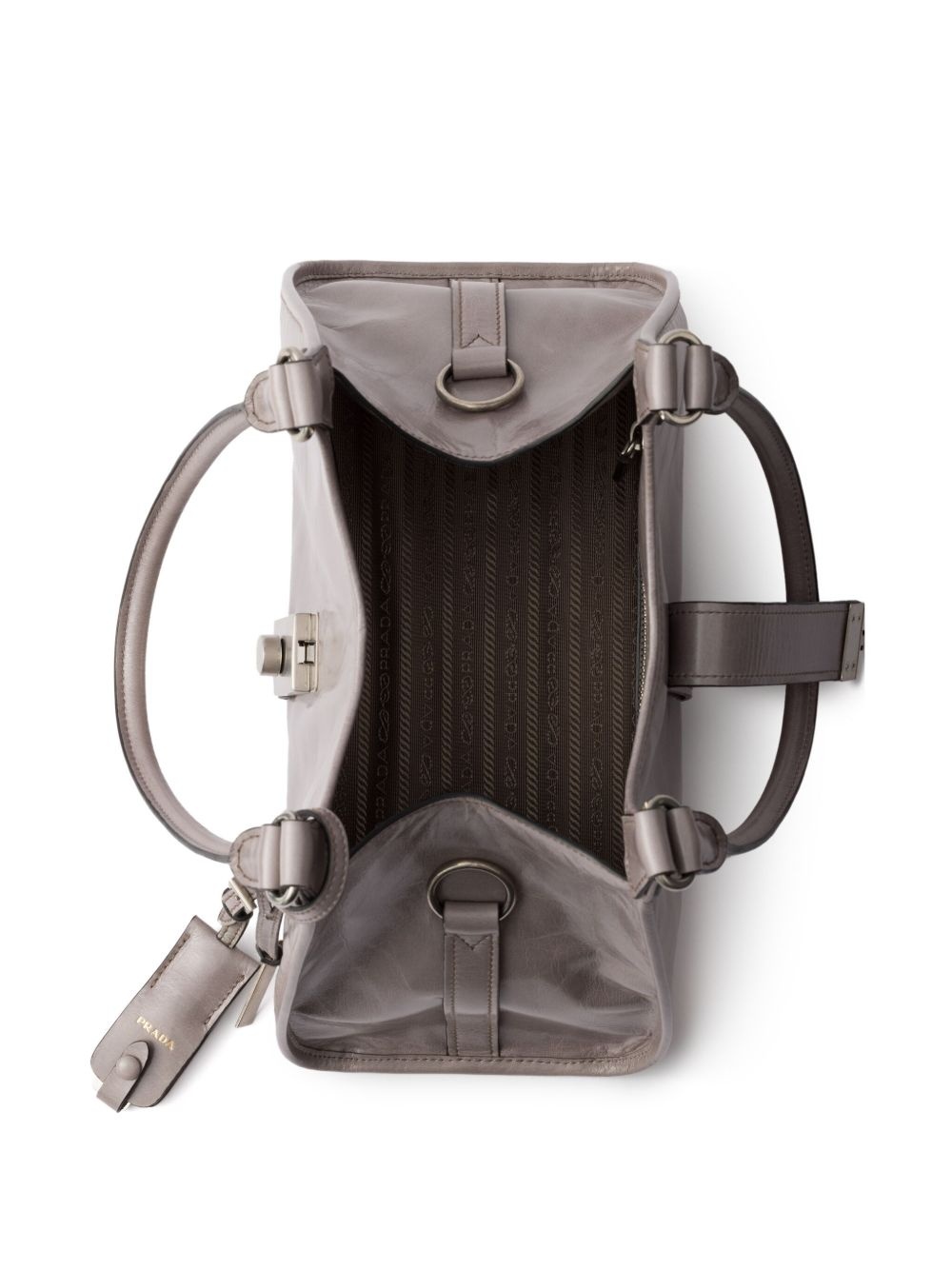 medium leather tote bag - 4