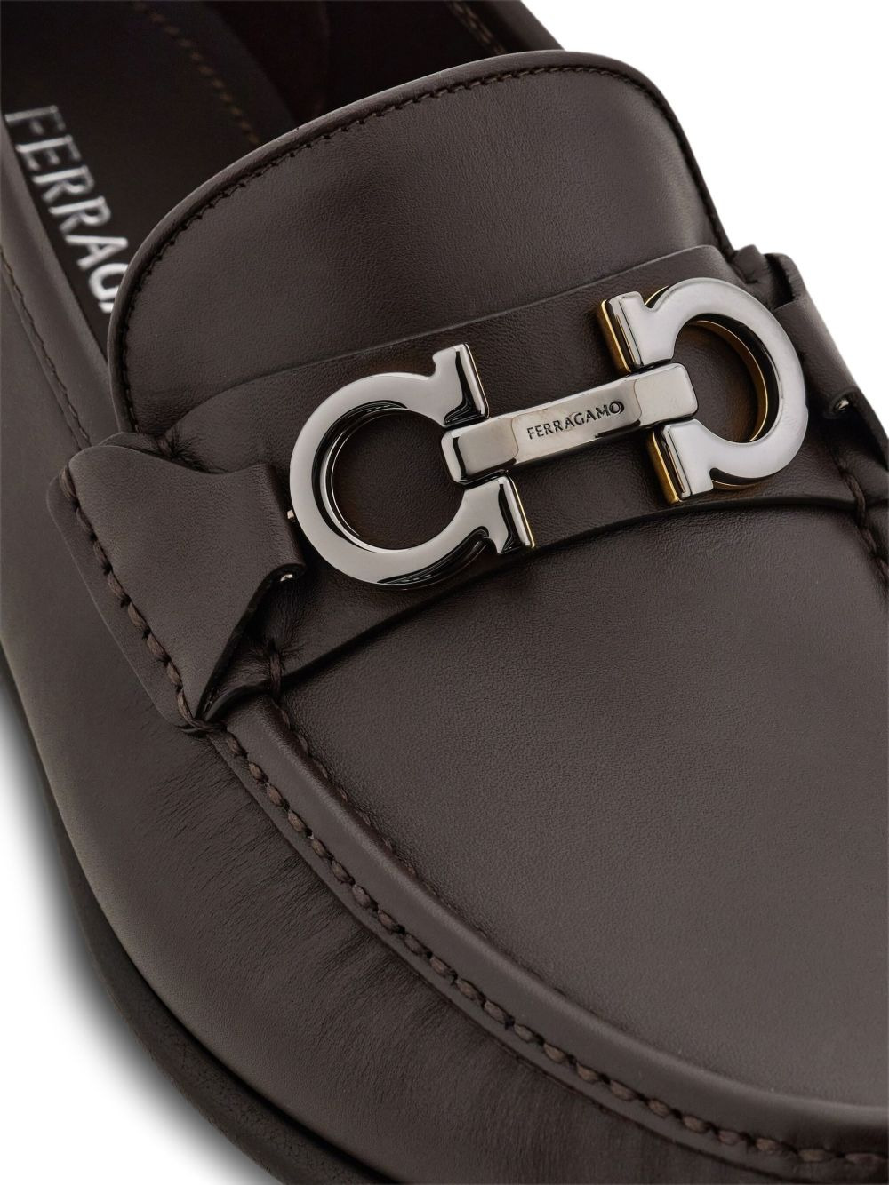 Gancini-buckle loafers - 5
