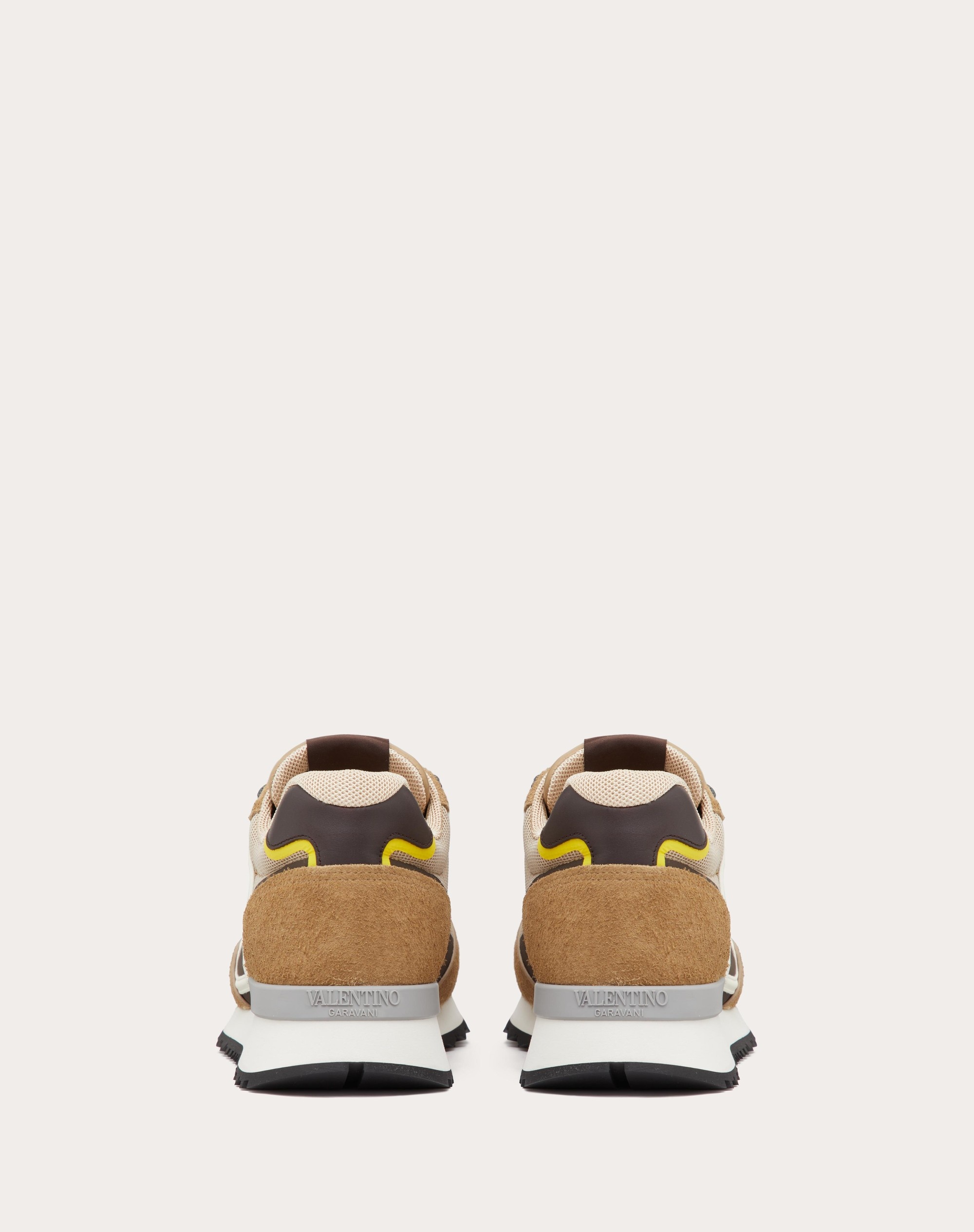 VLOGO PACE LOW-TOP SNEAKER IN SPLIT LEATHER, FABRIC AND CALF LEATHER - 3