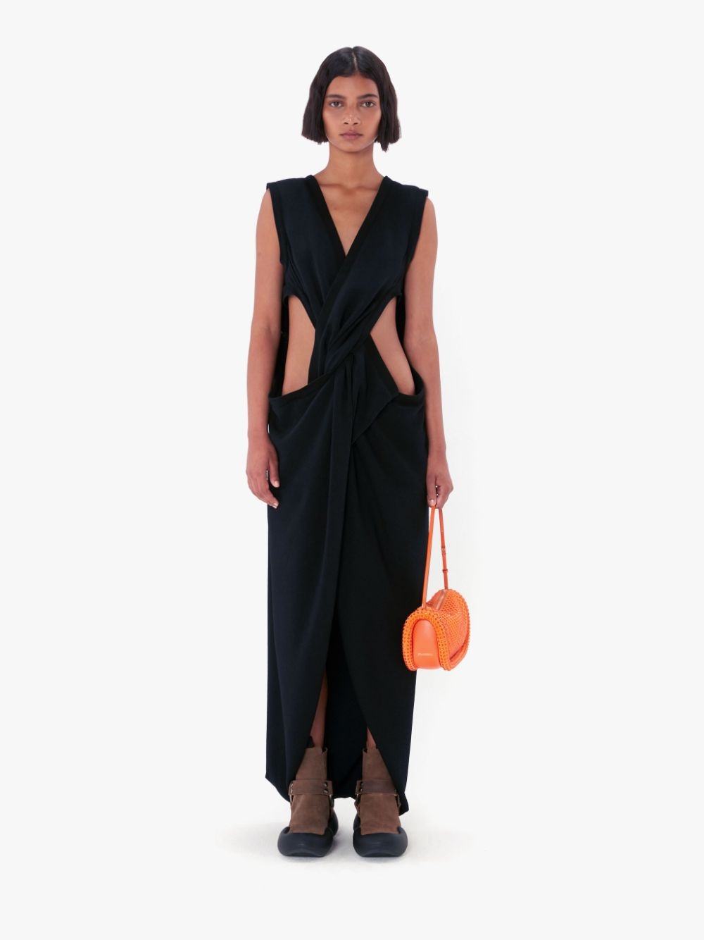 LONG TWIST FRONT DRESS - 2