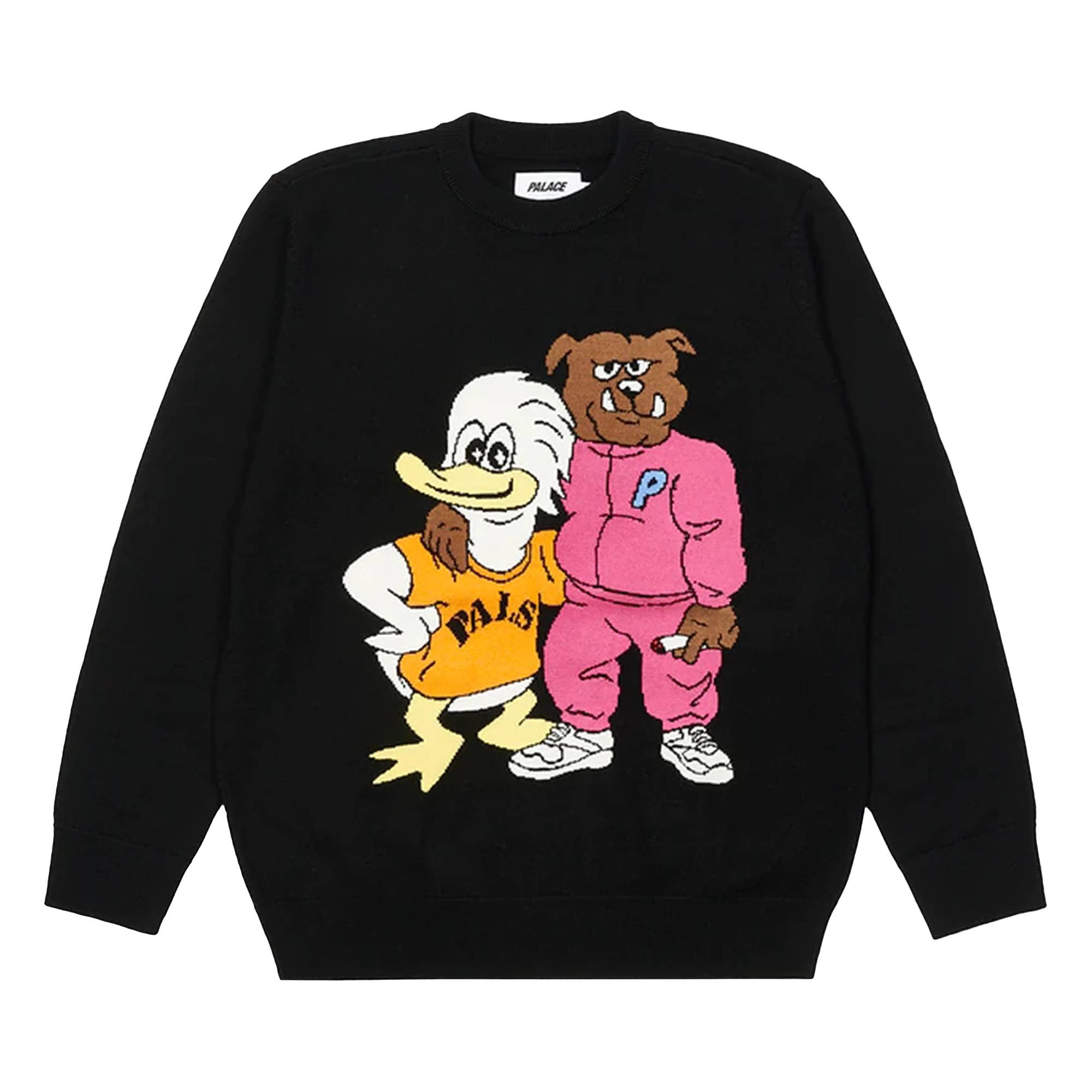 Palace Dog And Duck Knit 'Black' - 1