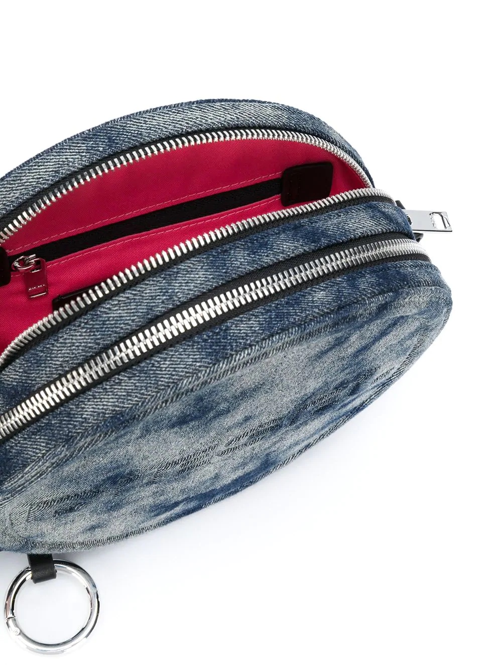 tie-dye denim crossbody bag - 5