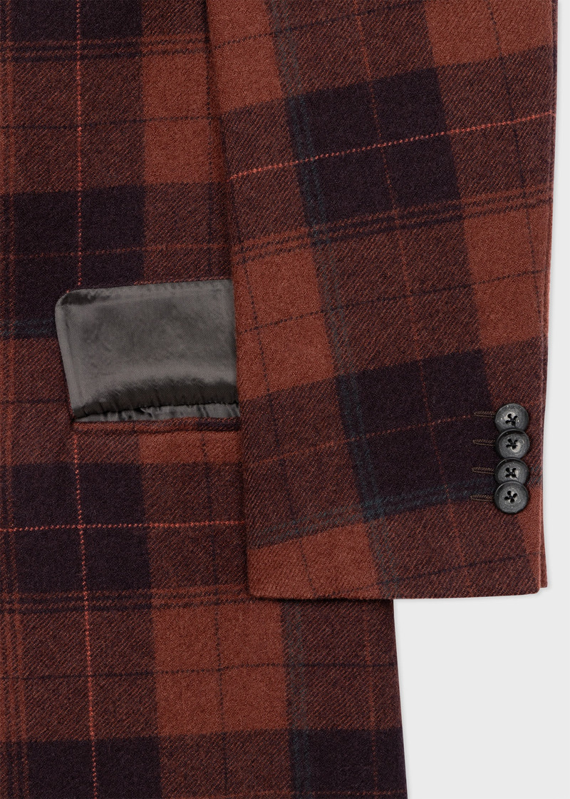 Buffalo Check Wool Overcoat 3