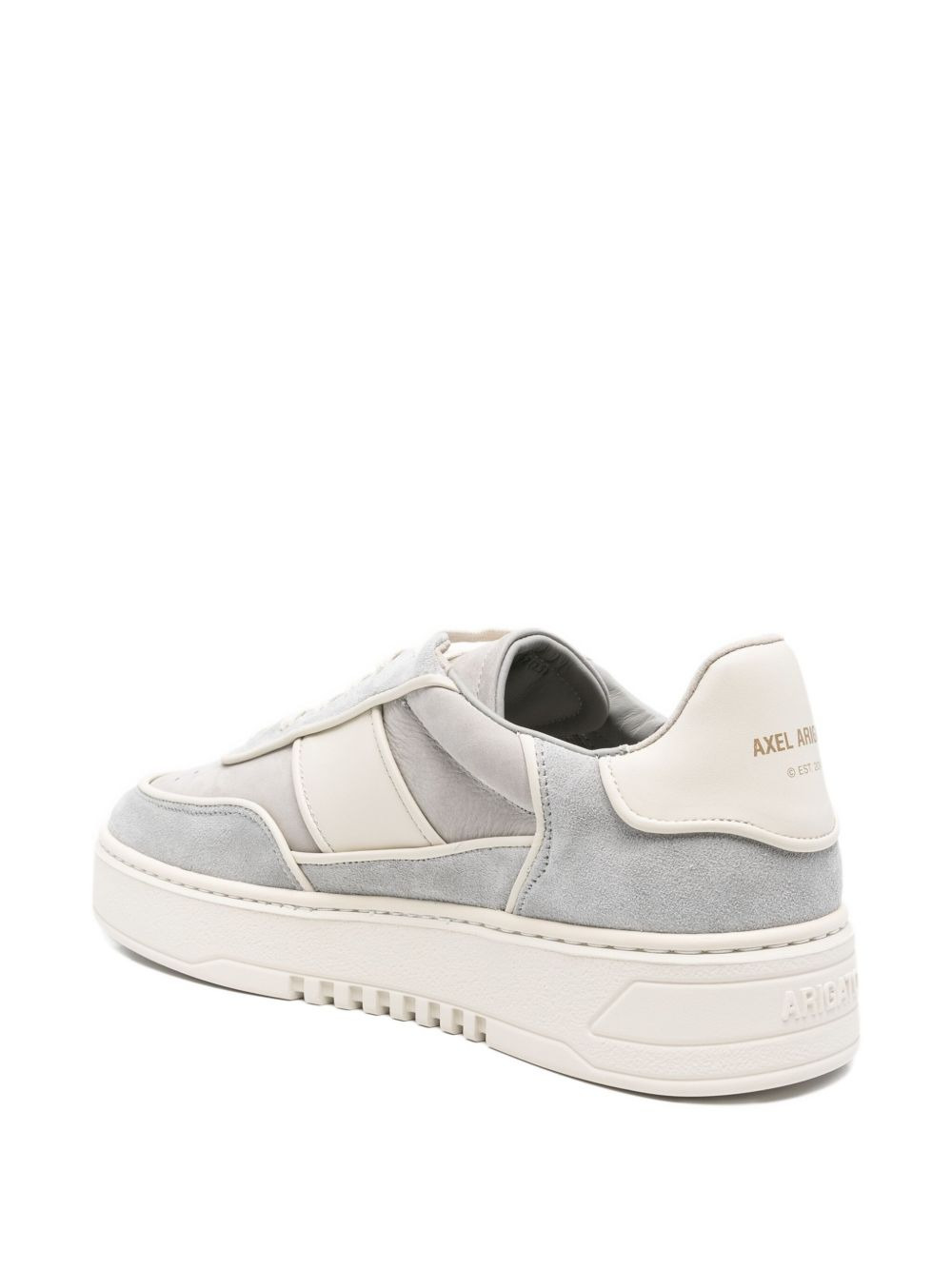 suede panelled sneakers - 3
