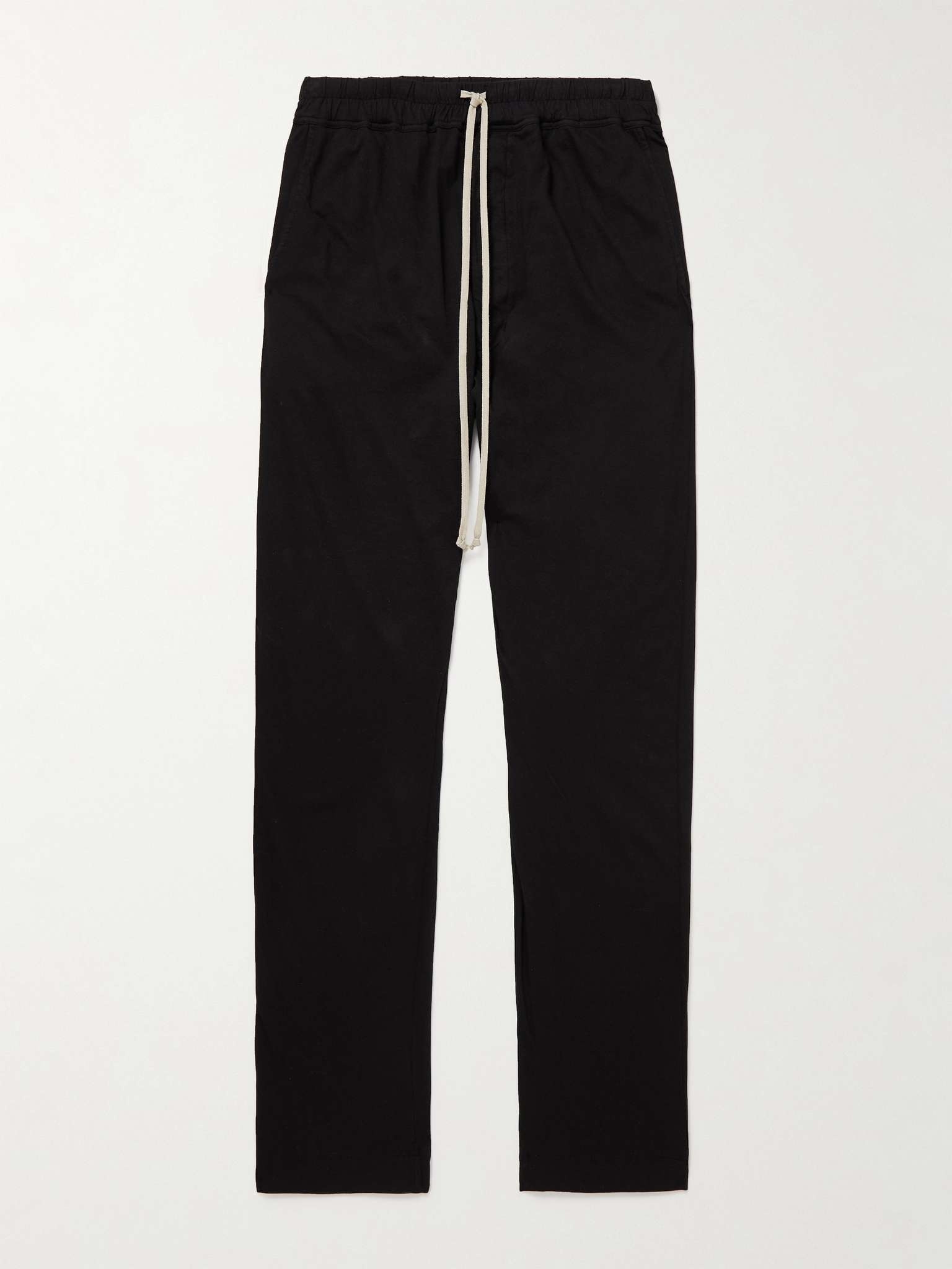 Berlin Slim-Fit Tapered Organic Cotton-Jersey Drawstring Trousers - 1