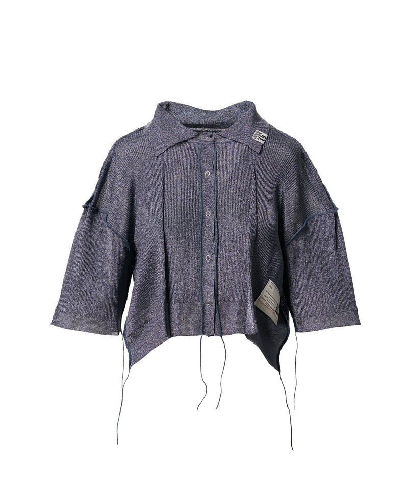 Inside-Out Glitter Knit Cardigan 19