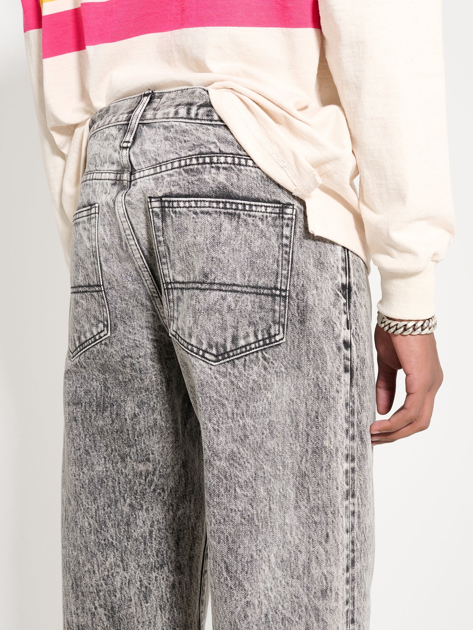 パンツ NOAH Pleated Jeans Light Wash 30 Noah Clothing Pleated Denim Jeans Light Wash – Black Sheep