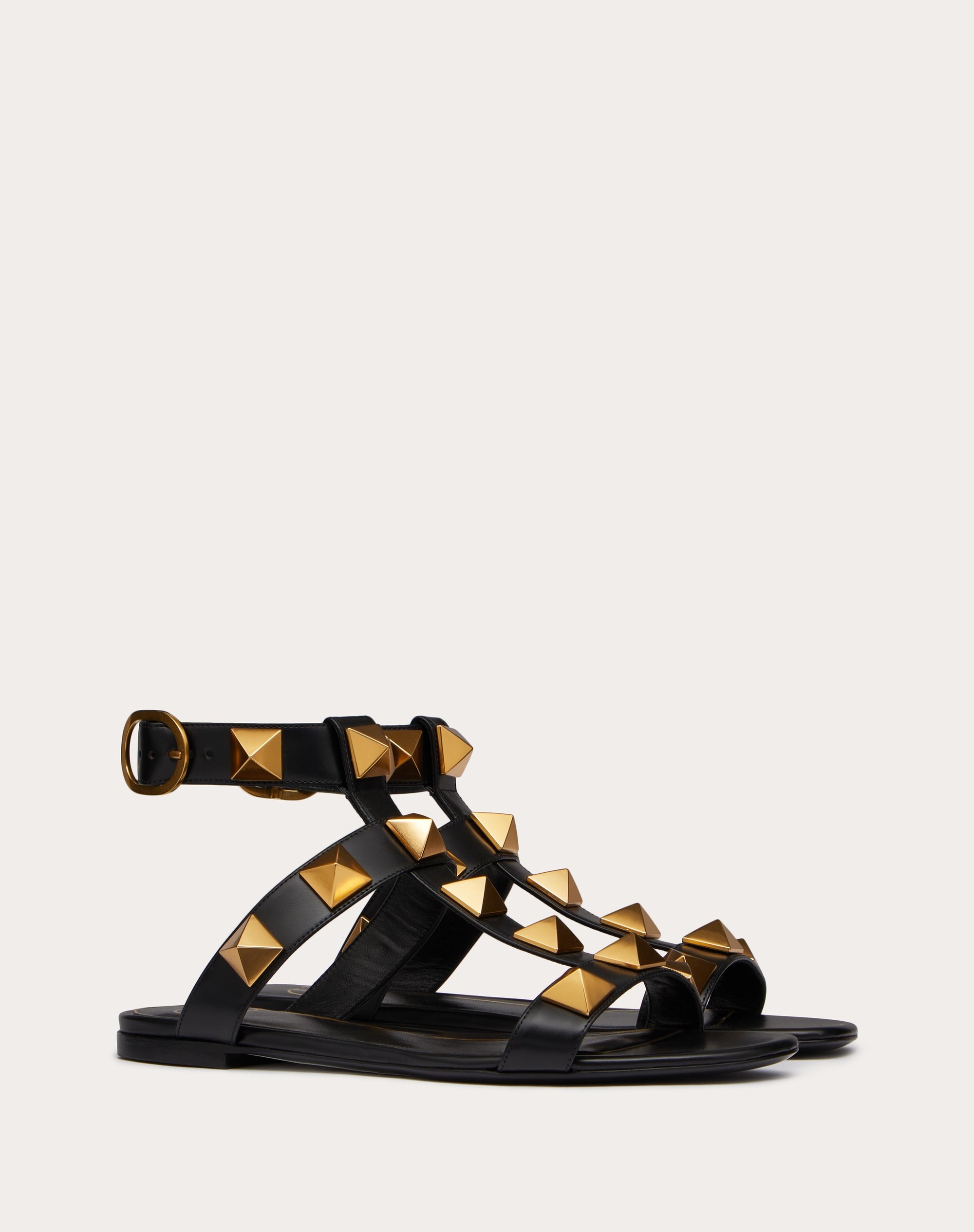 ROMAN STUD FLAT CALFSKIN SANDAL - 2