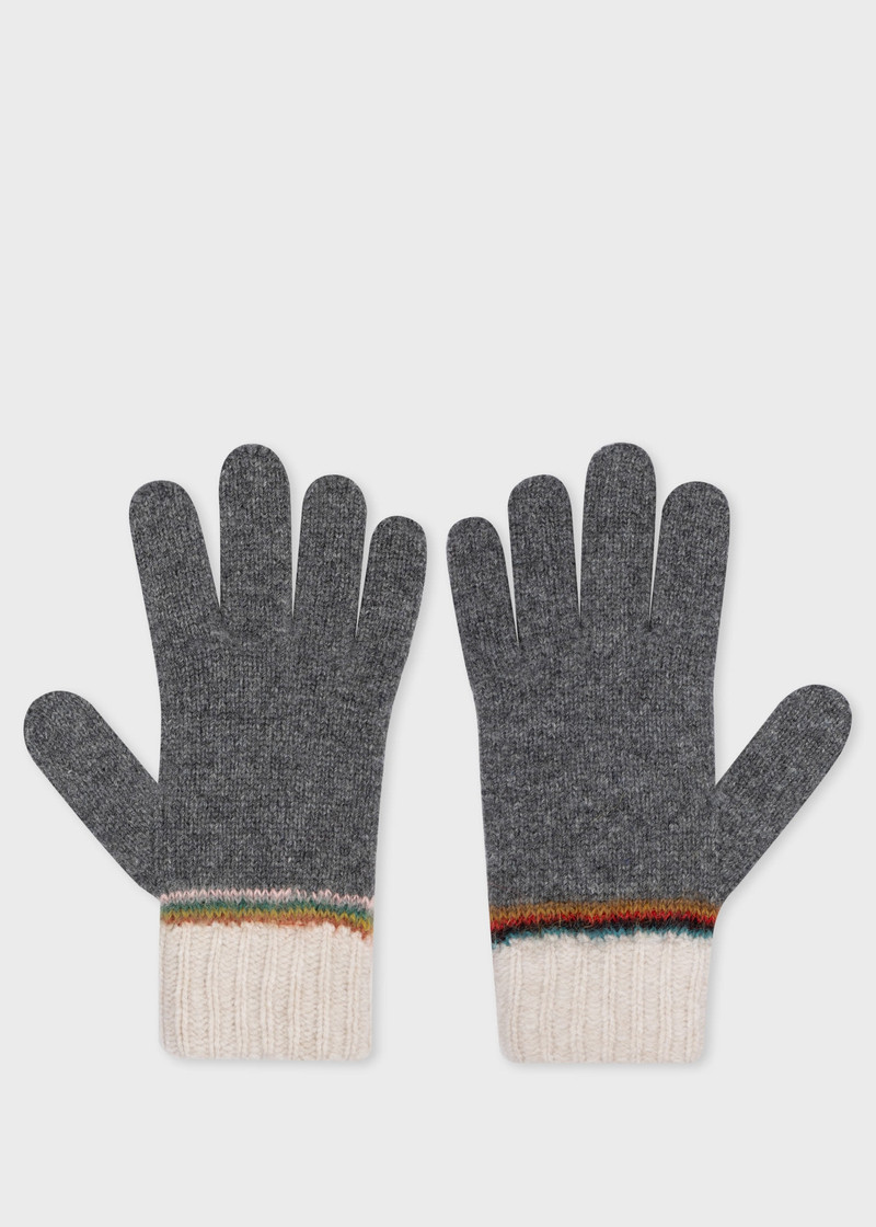 Paul Smith 'Signature Stripe' Intarsia Gloves outlook