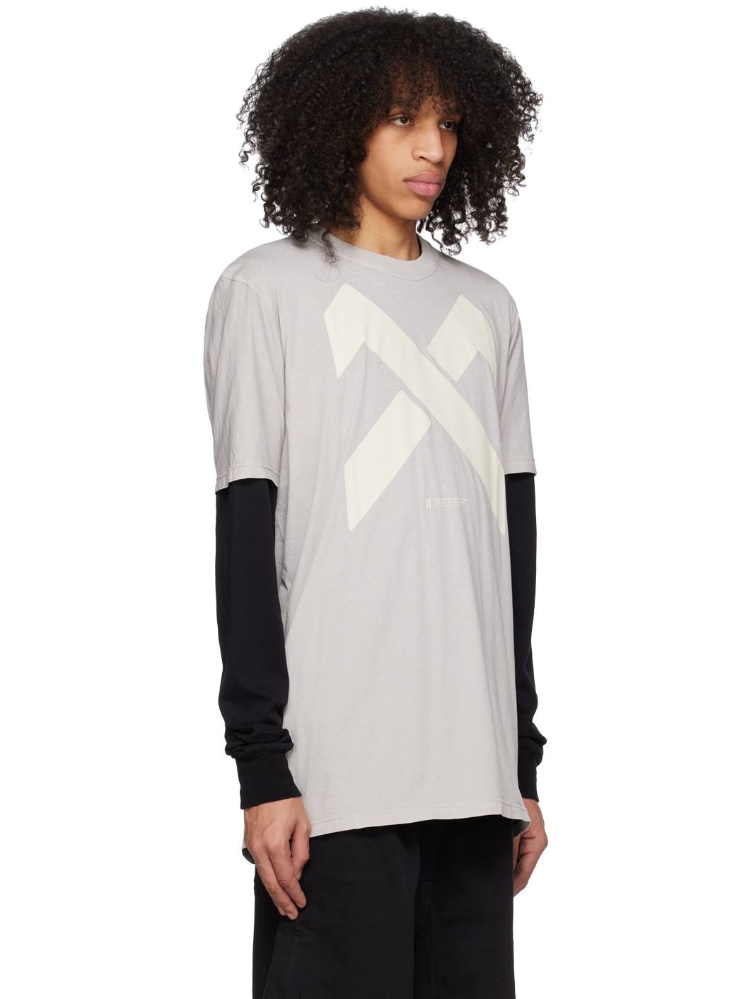 Gray Garment-Dyed T-Shirt - 2