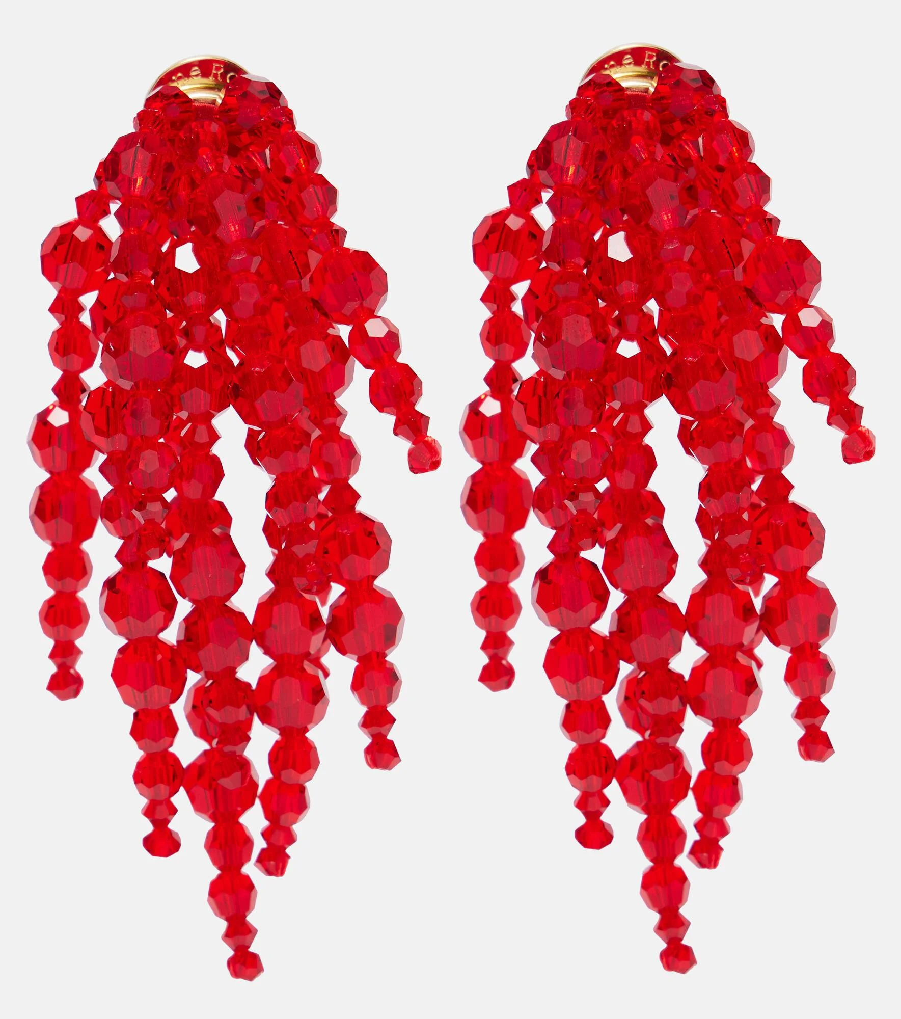 Beaded drop earrings - 1
