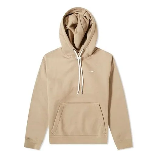 Nike Casual Sports Drawstring Fleece Lined Long Sleeves Khaki CD6393-247 - 1
