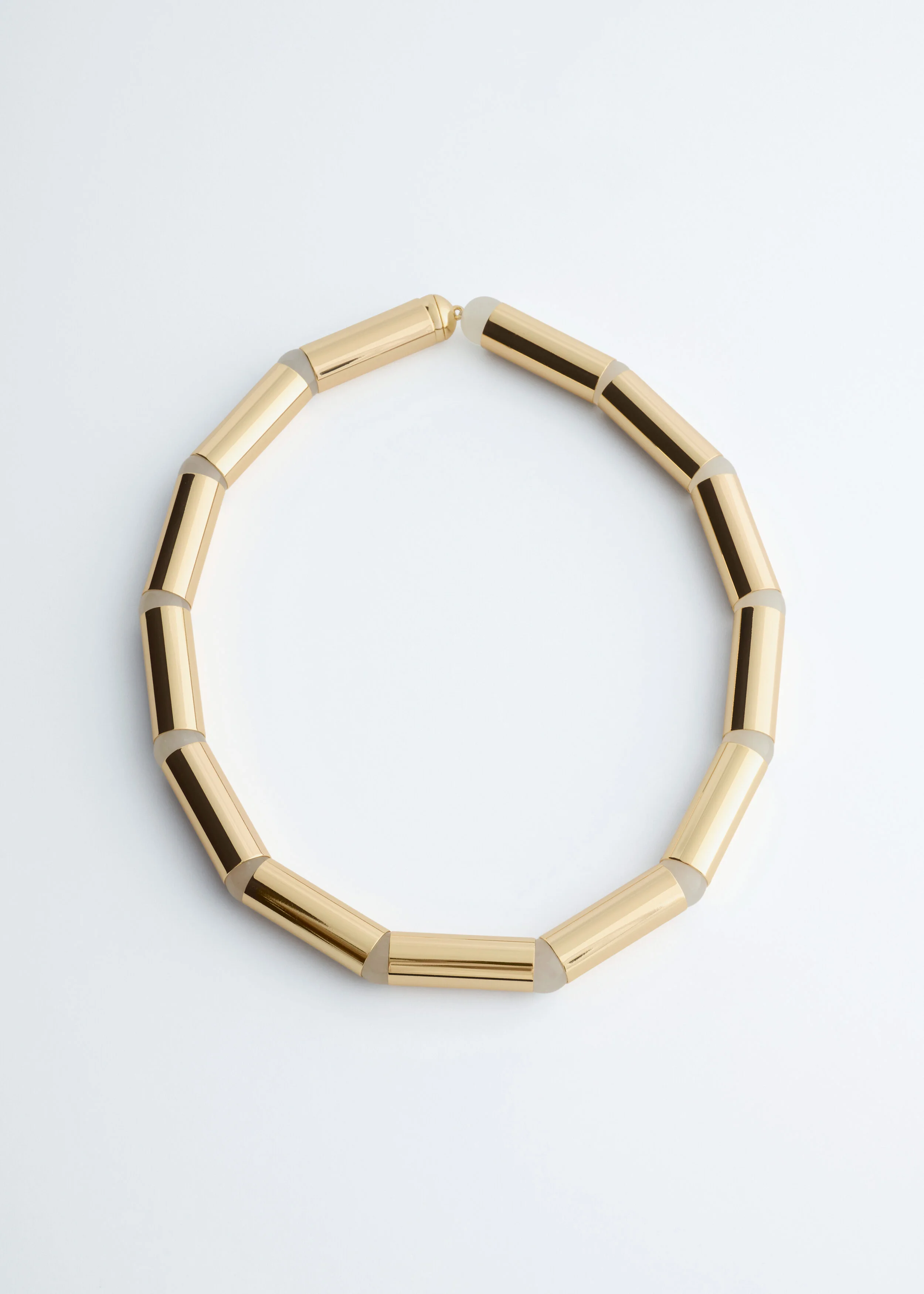 Polished Brass Necklace - 1
