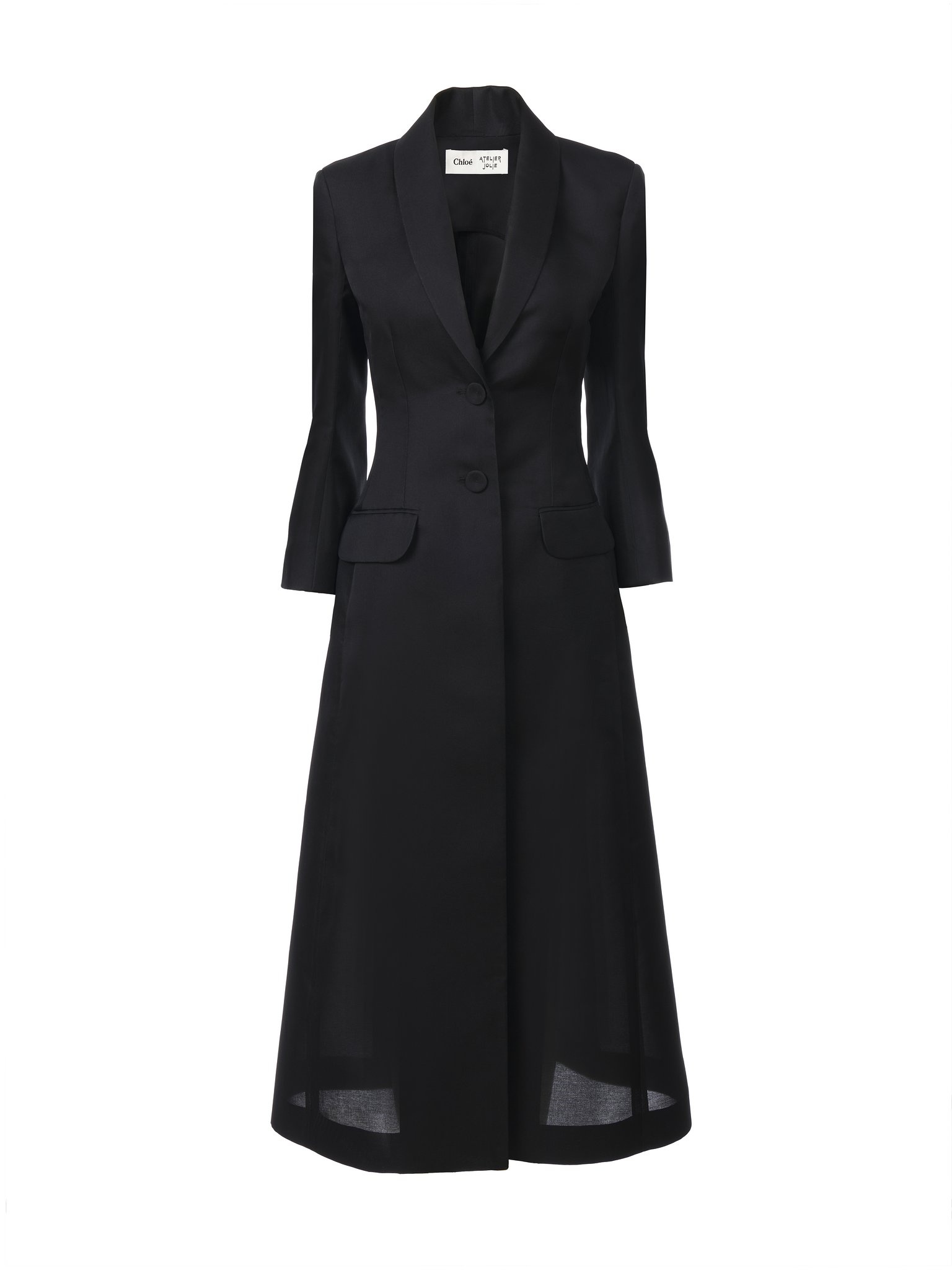 TWO-BUTTON TAILORED COAT - 1