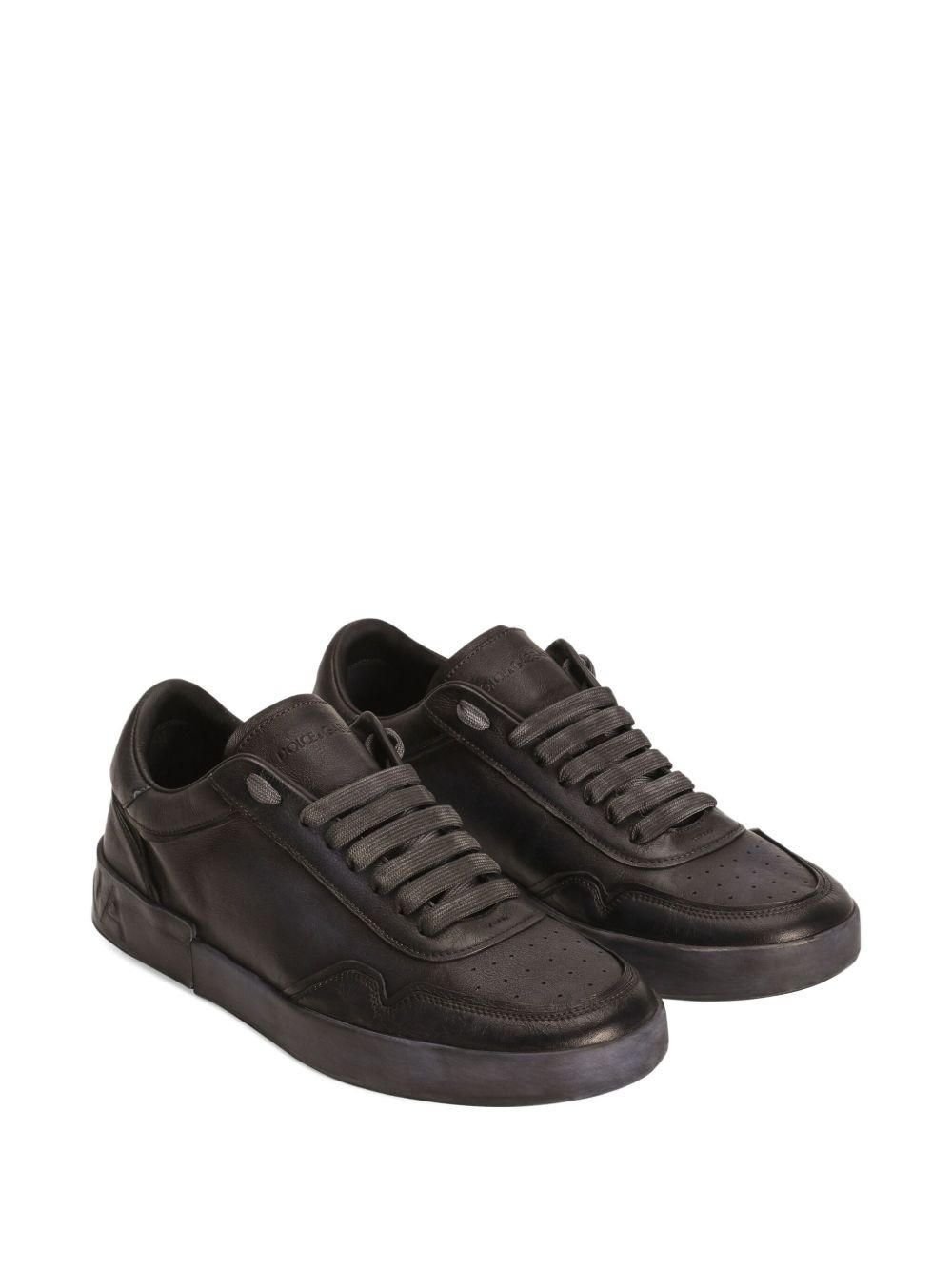 Portofino leather lace-up sneakers - 2