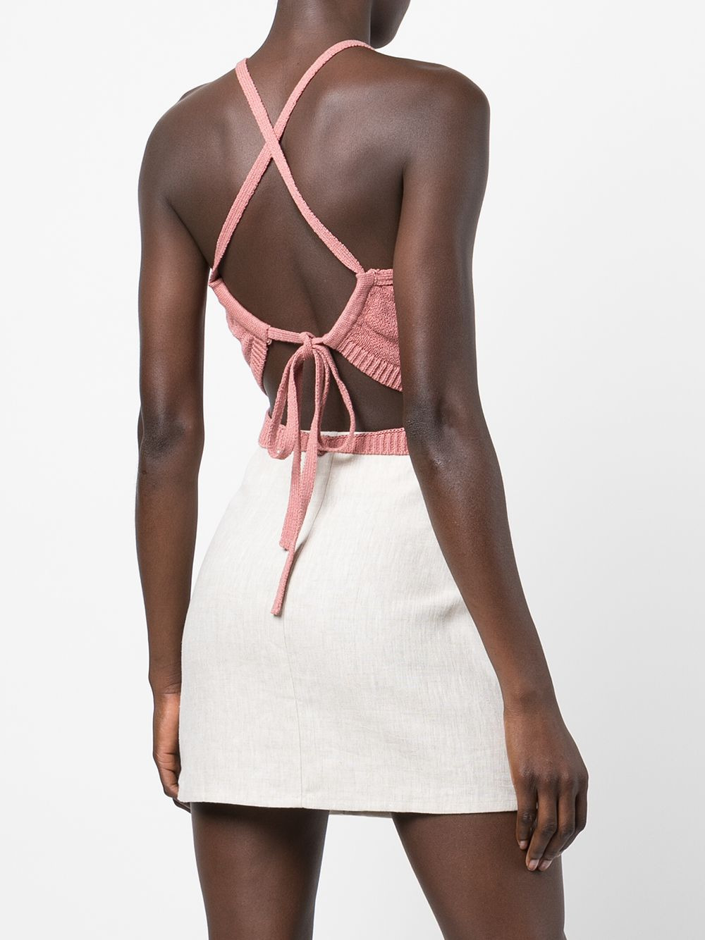 Nan tie-fastening knitted top - 4