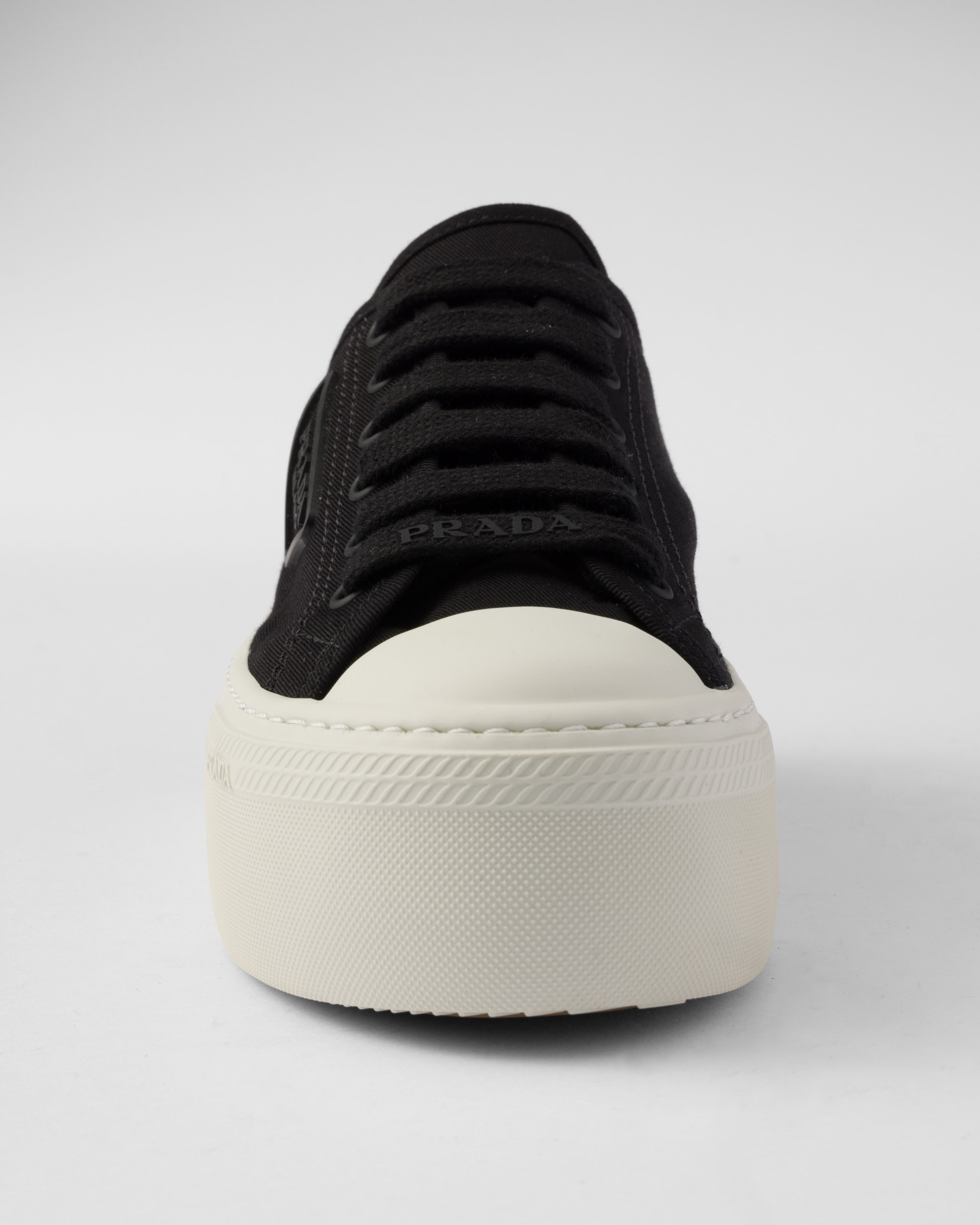 Laced fabric sneakers - 6