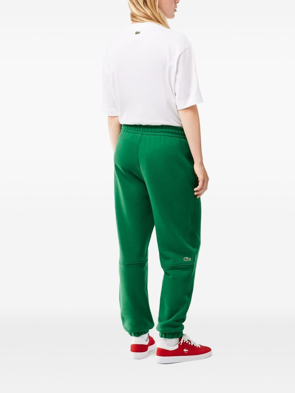 logo-embroidered cuffed joggers - 3