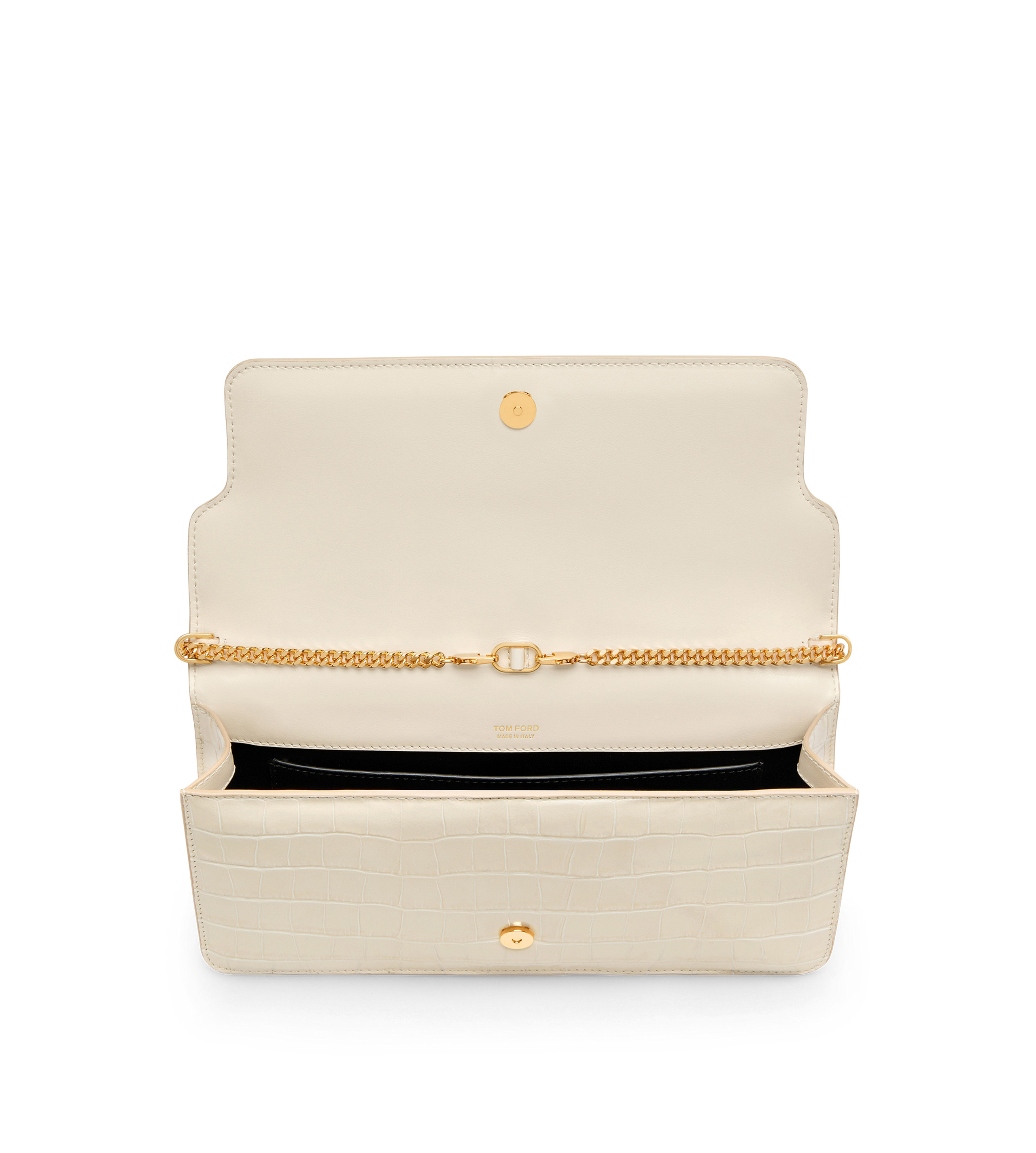 PRINTED CROC LEATHER WHITNEY E/W SHOULDER BAG - 4
