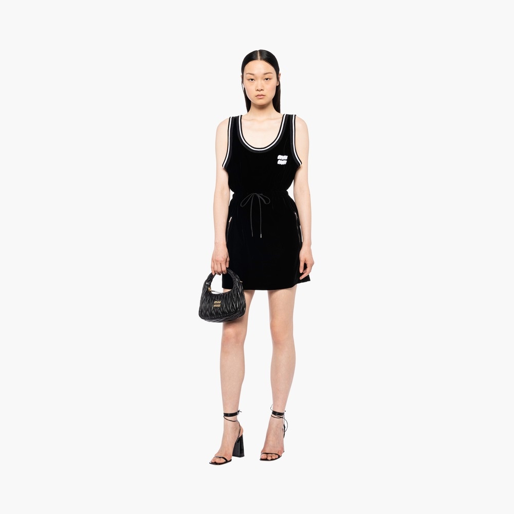 Velvet mini-dress - 4
