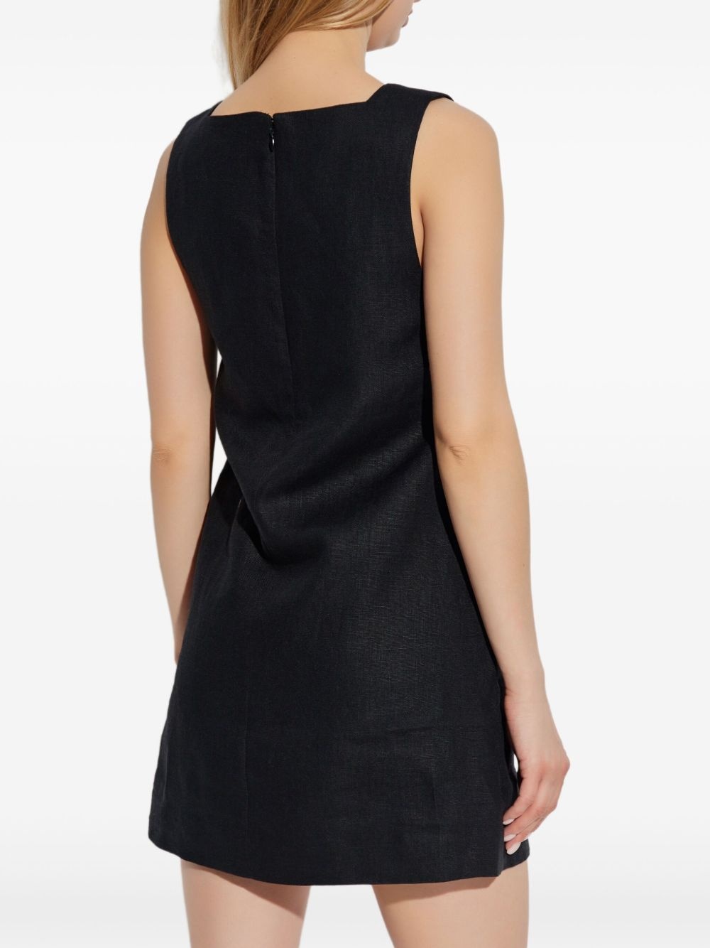 linen mini dress - 3