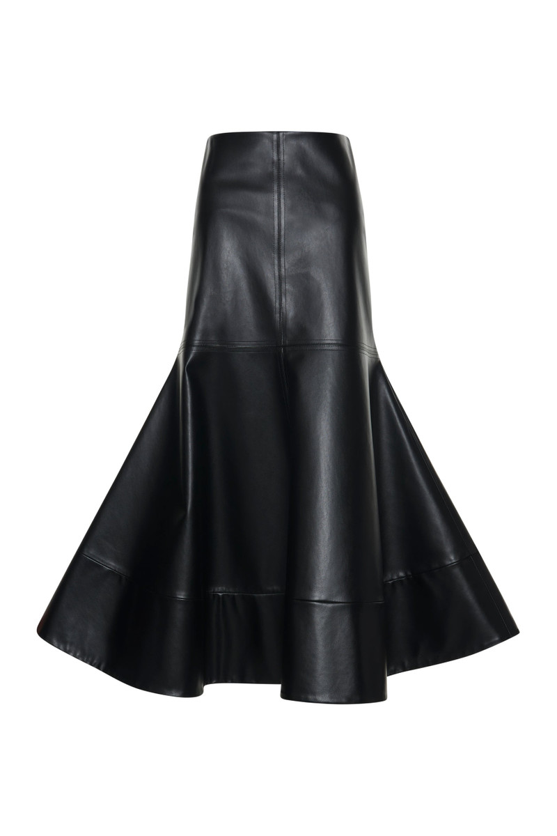 FLARED HEM SKIRT BLACK 7