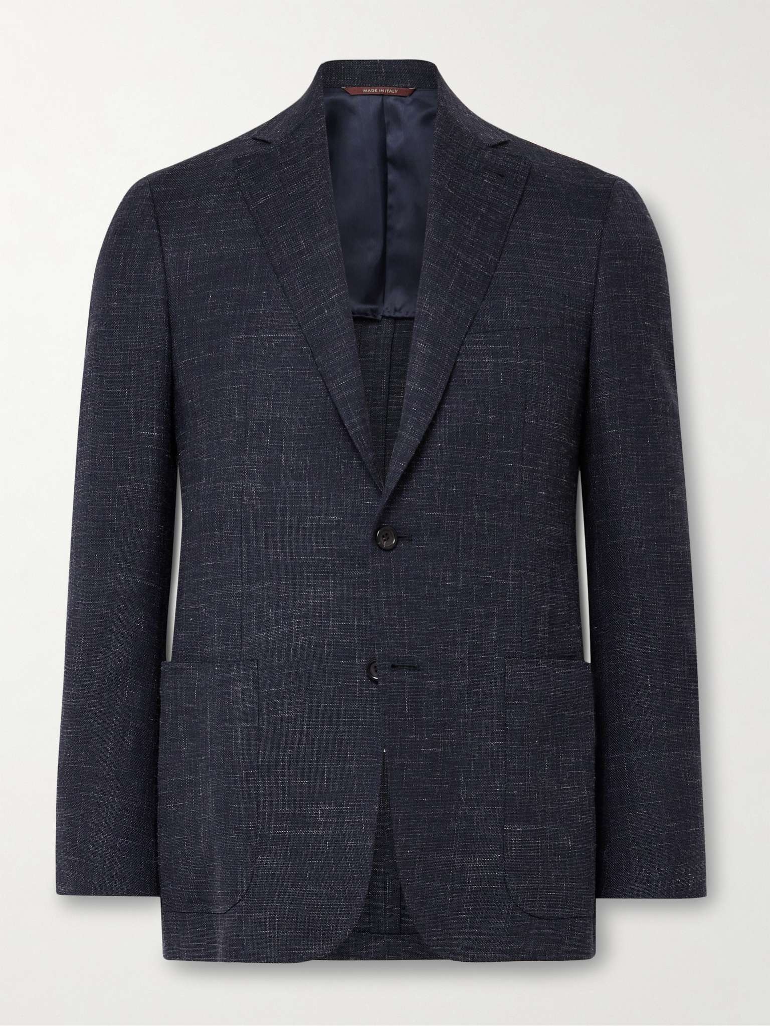 Kei Slim-Fit Wool-Blend Tweed Blazer - 1