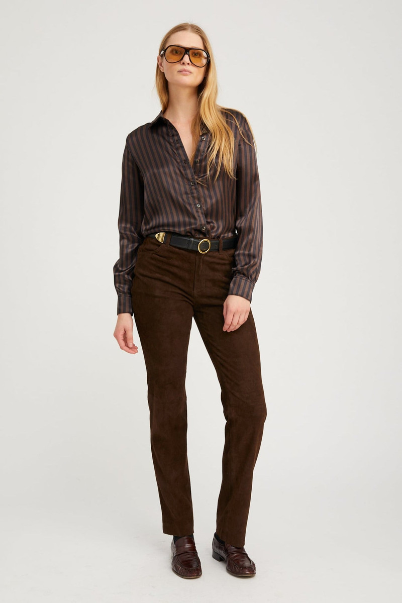 AMERICANO SUEDE 5 POCKET SLIM STRAIGHT 1