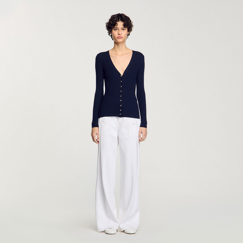 Sandro RIB KNIT CARDIGAN outlook