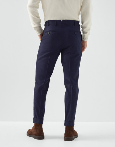 Brunello Cucinelli Virgin wool flannel Italian fit trousers outlook