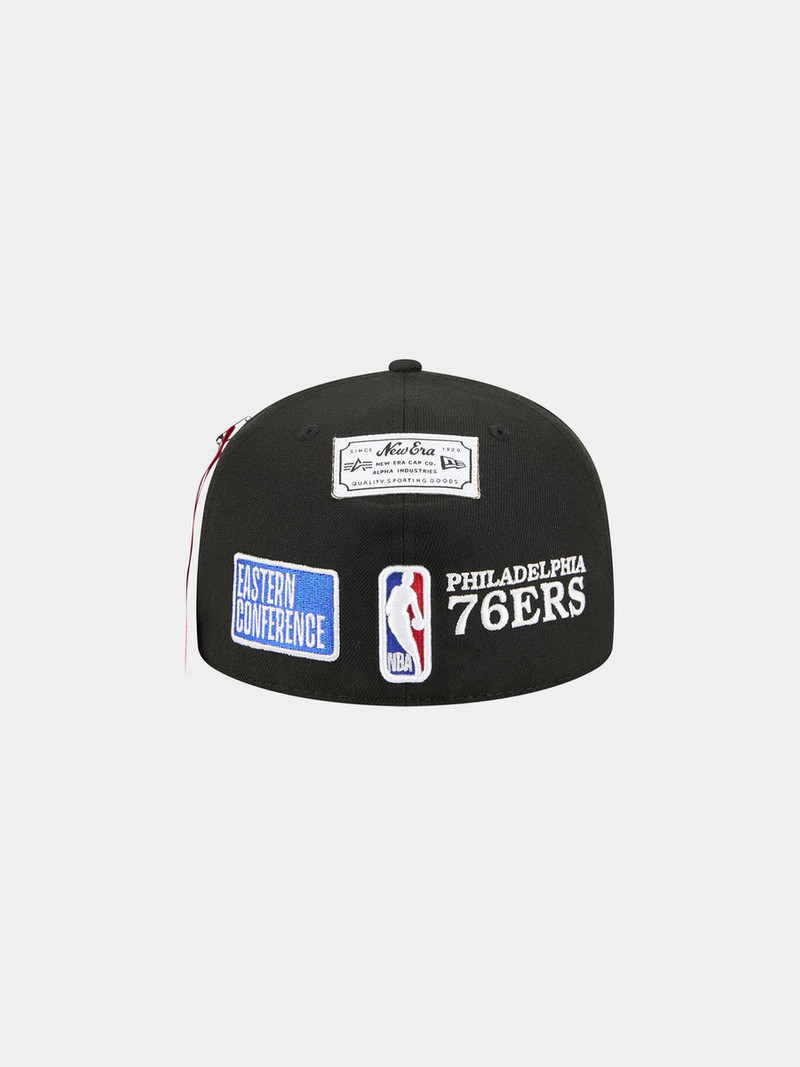 ALPHA INDUSTRIES PHILADELPHIA 76ERS X ALPHA X NEW ERA 59FIFTY FITTED CAP outlook