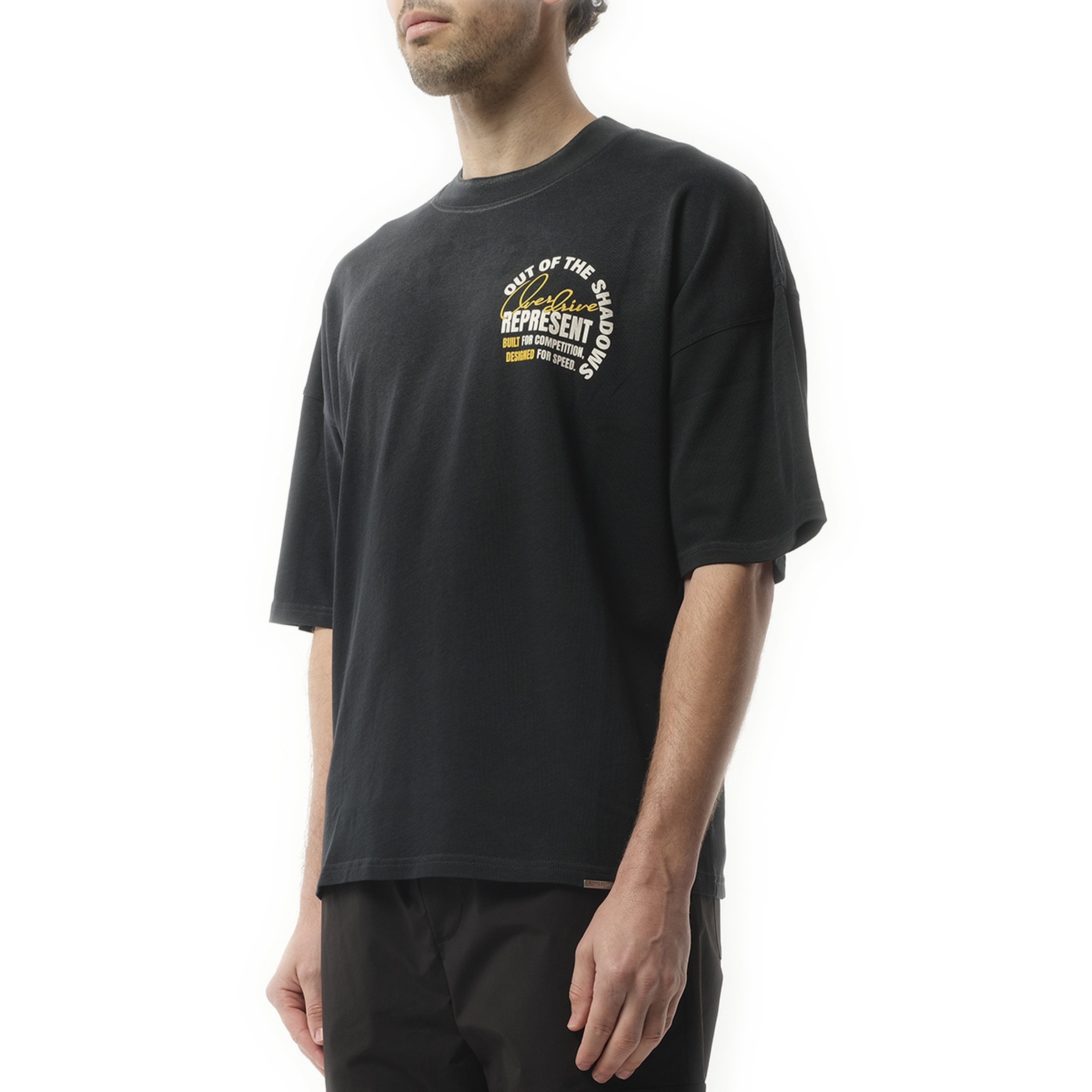 Out Of The Shadows T-Shirt in Stained Black - 5