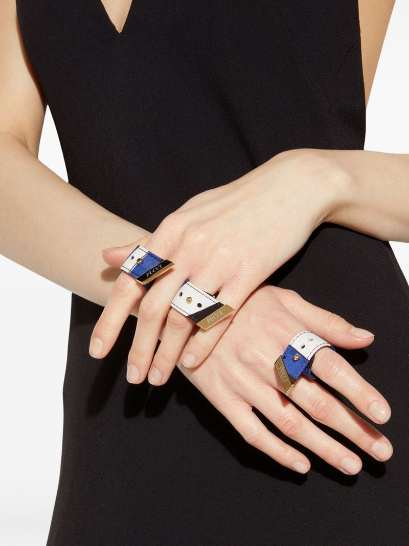 PUCCI Iride-print ring set outlook