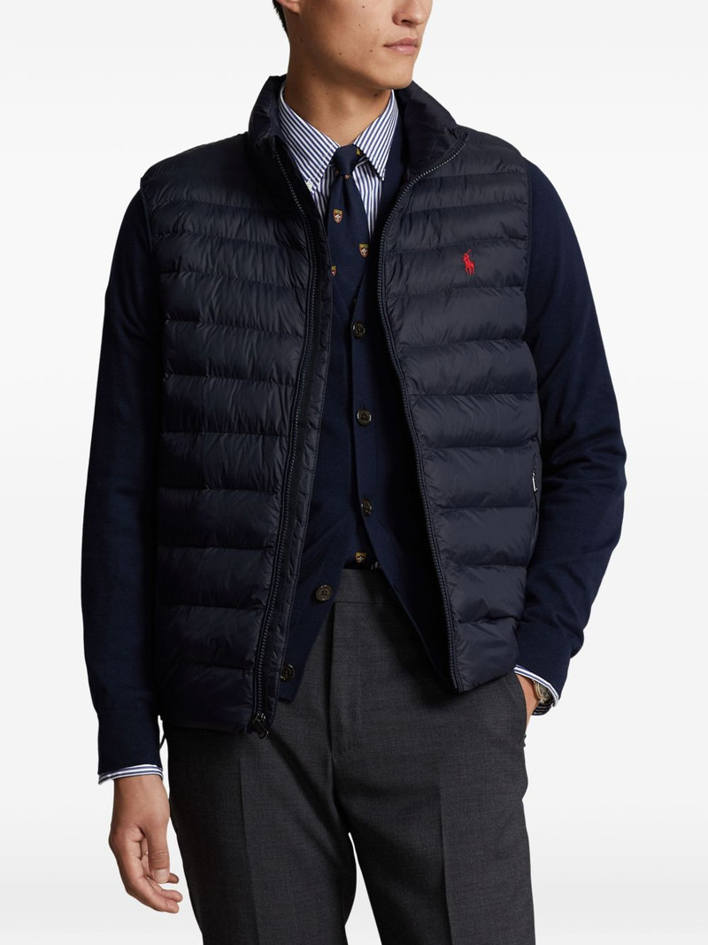 Beaton logo quilted gilet 3