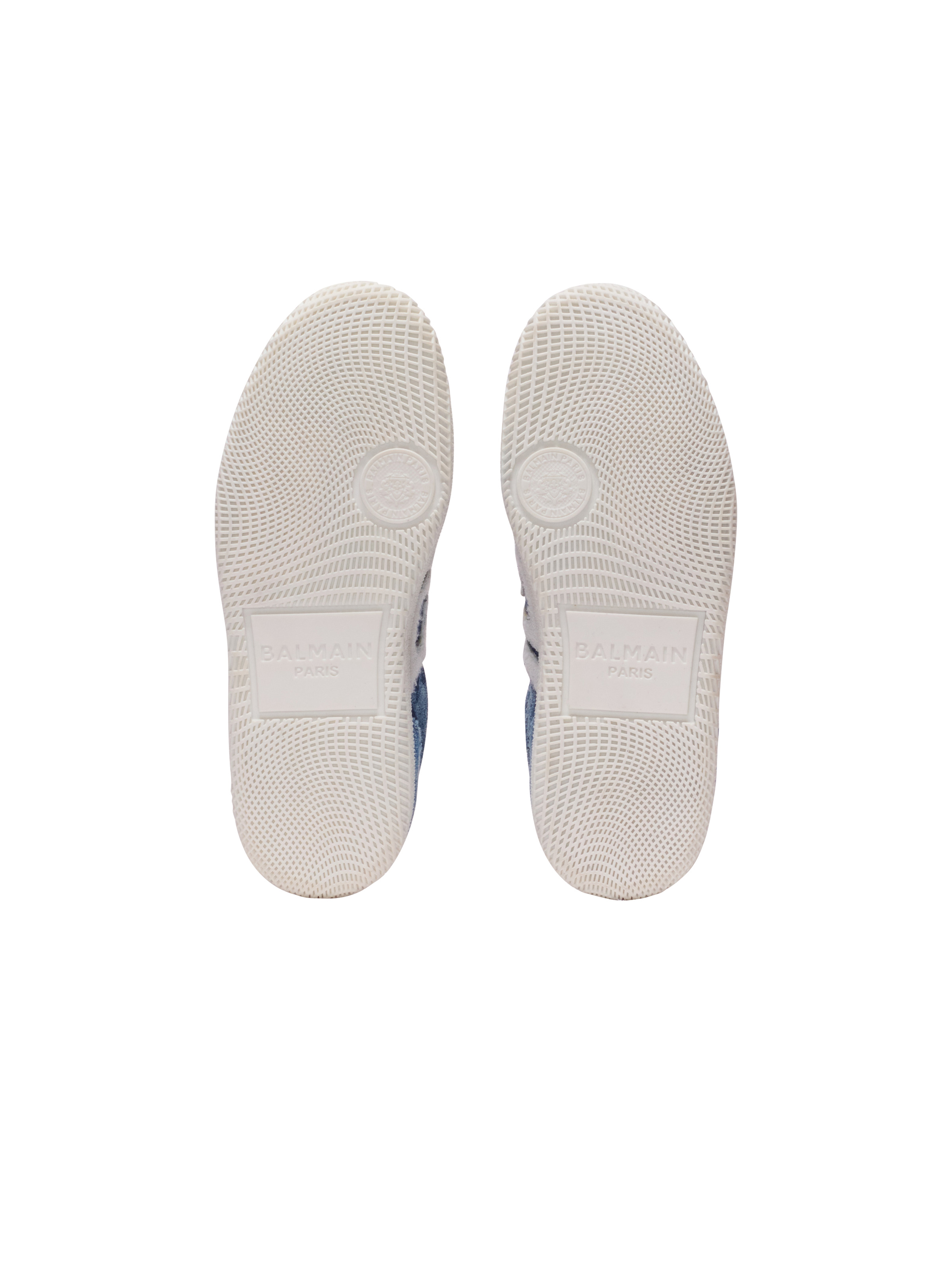 Denim Balmain Swan trainers - 4