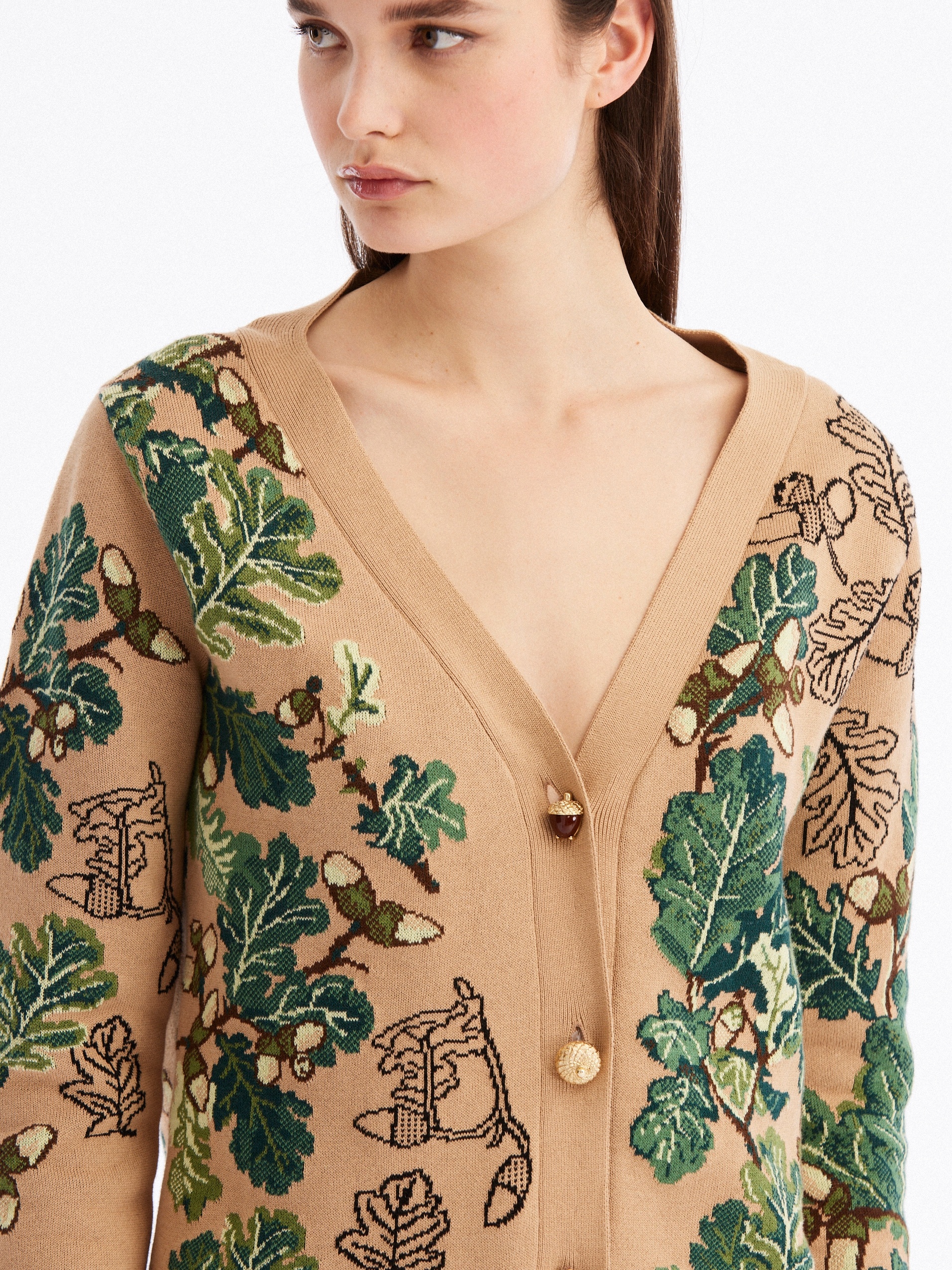 ACORN JACQUARD CARDIGAN - 4