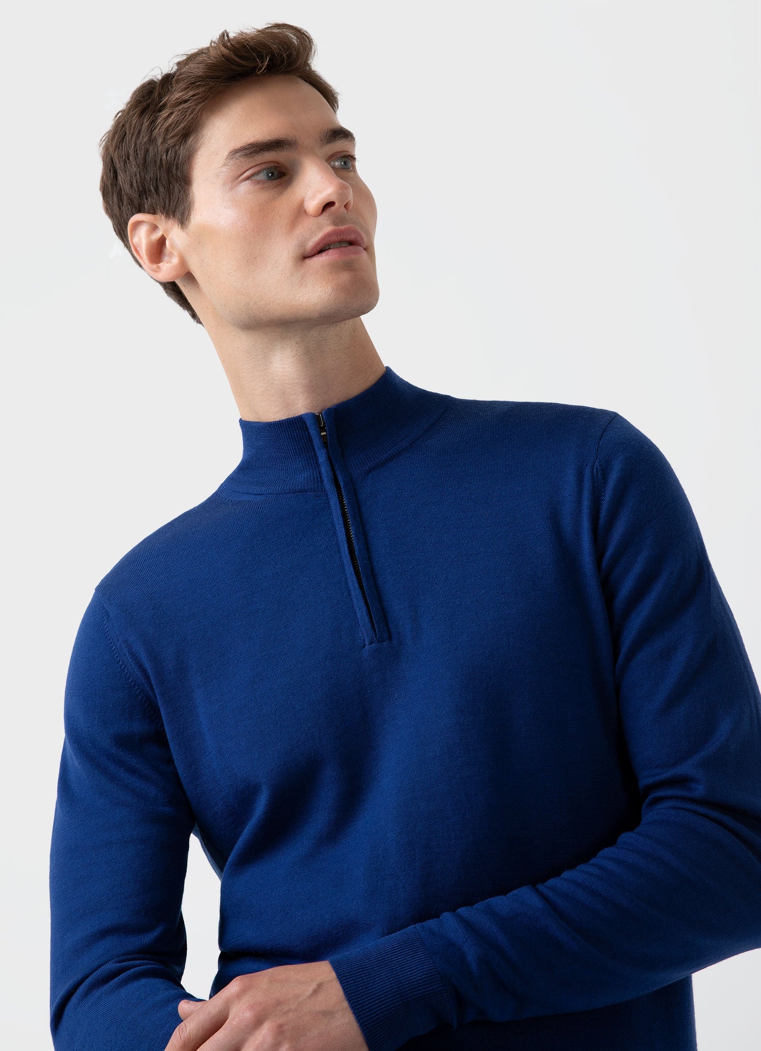 Fine Merino Wool Zip Neck - 5