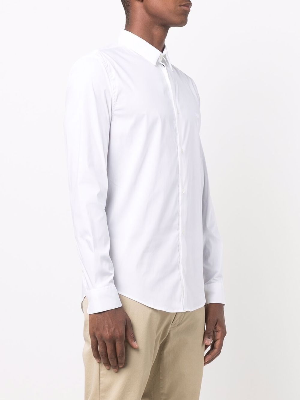 logo-patch longsleeved shirt - 3