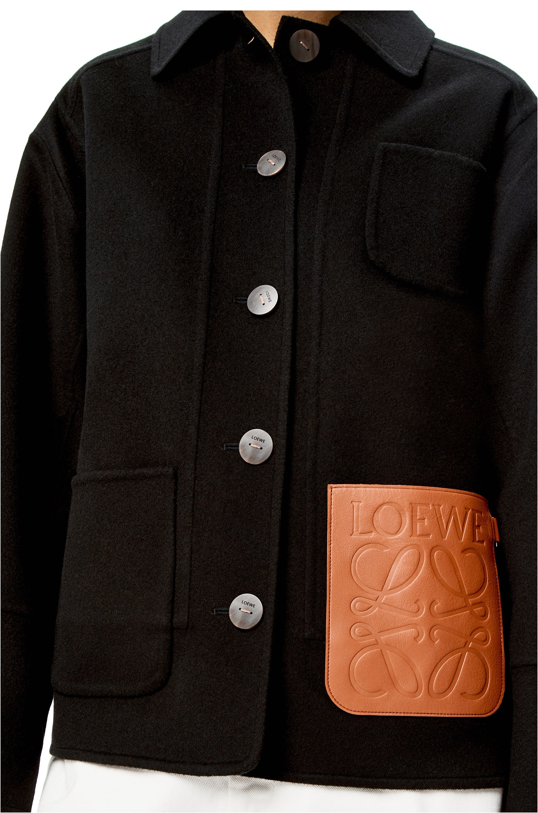 Workwear jacket in wool and cashmere - 5