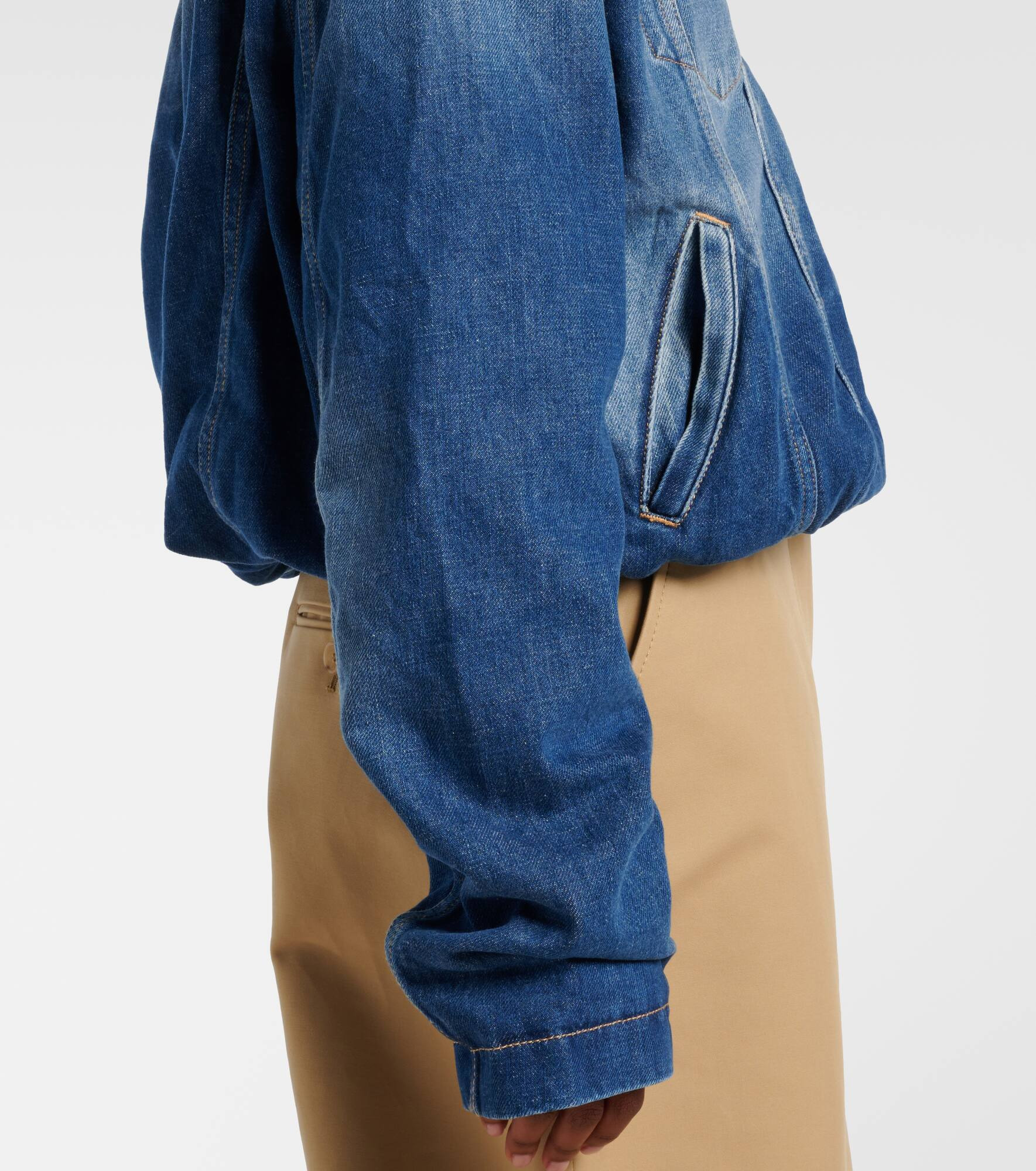 Washed-off denim jacket - 5