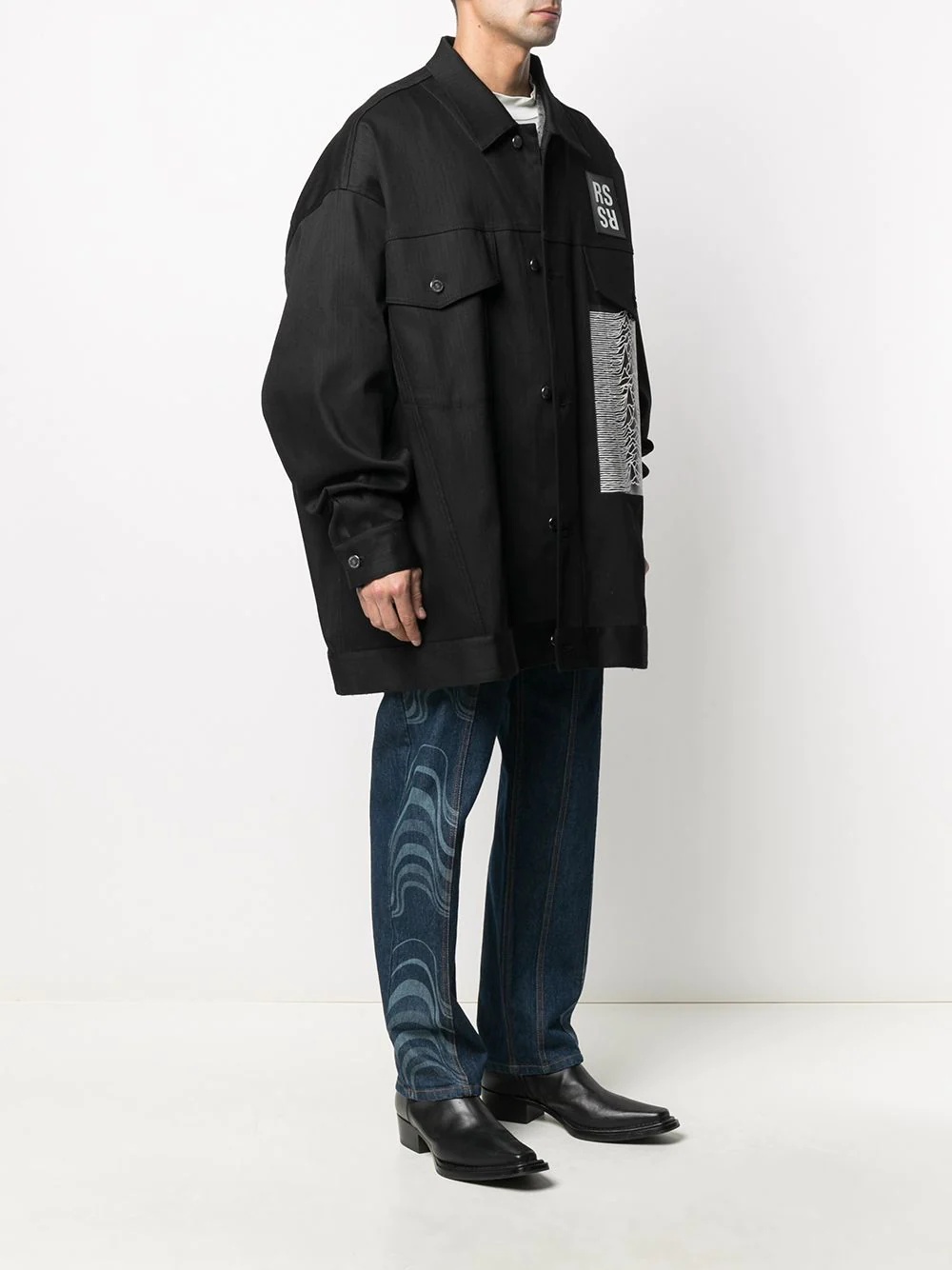 Joy Division oversized shirt jacket - 3