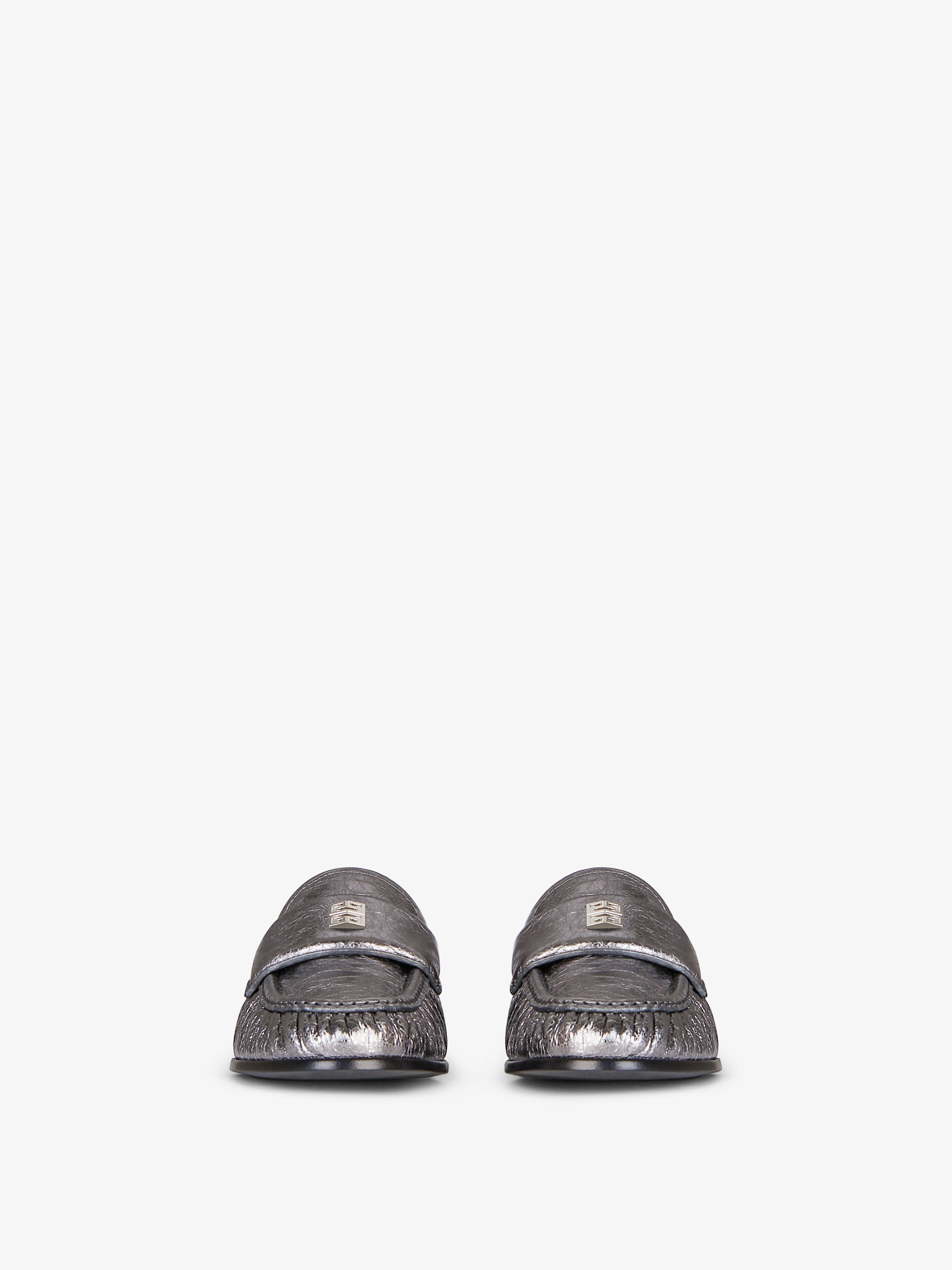 4G LOAFERS IN LAMINATED LEATHER - 2