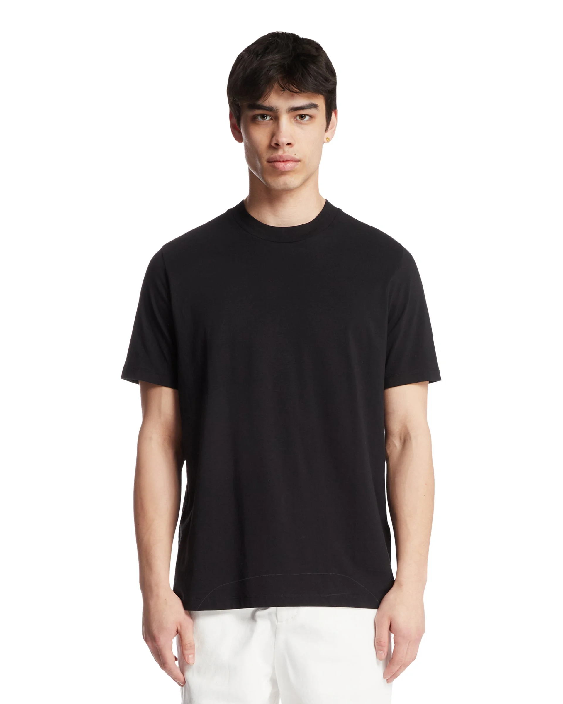 Black Crew Neck T-Shirt - 1
