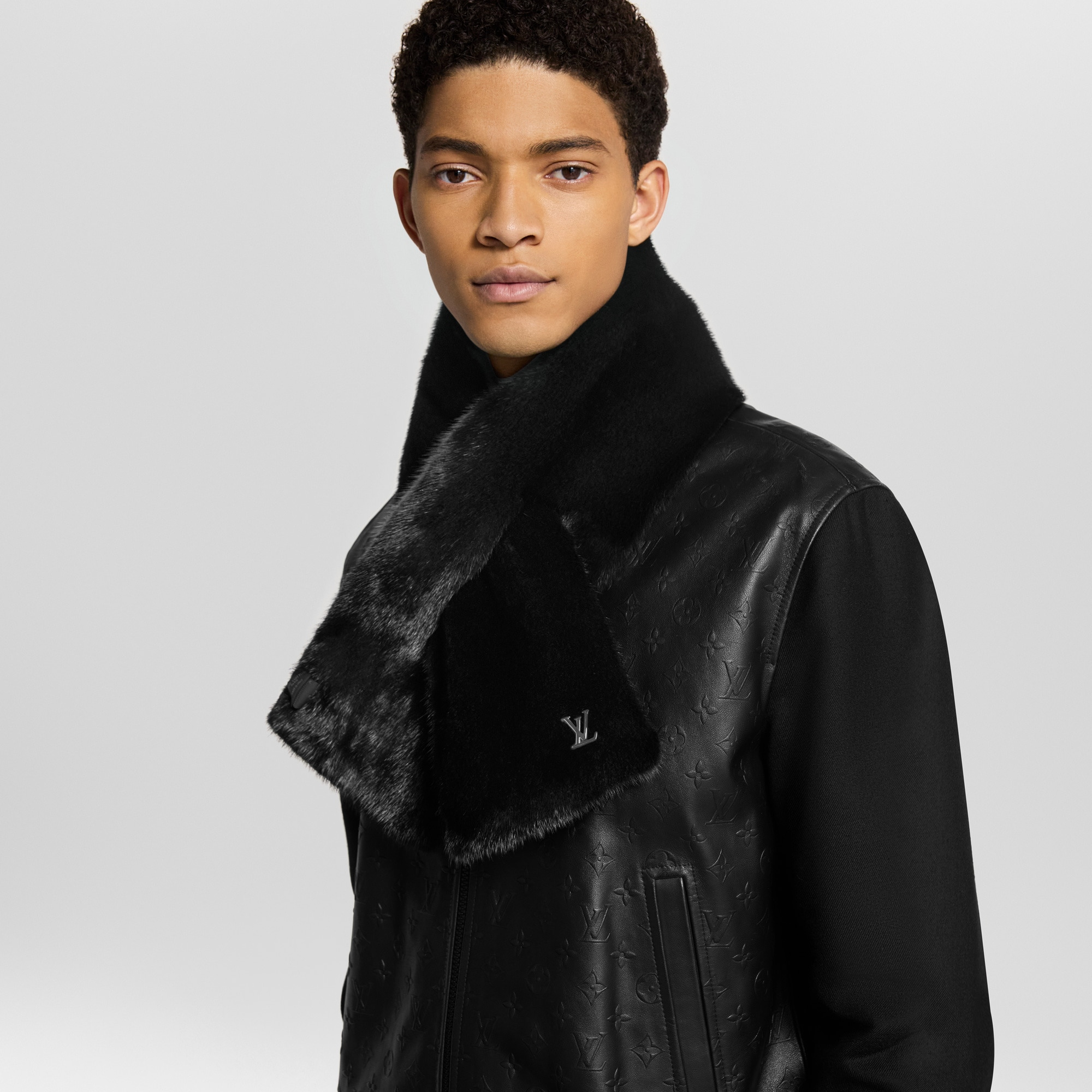 Monogram Reverso Fur Scarf - 7